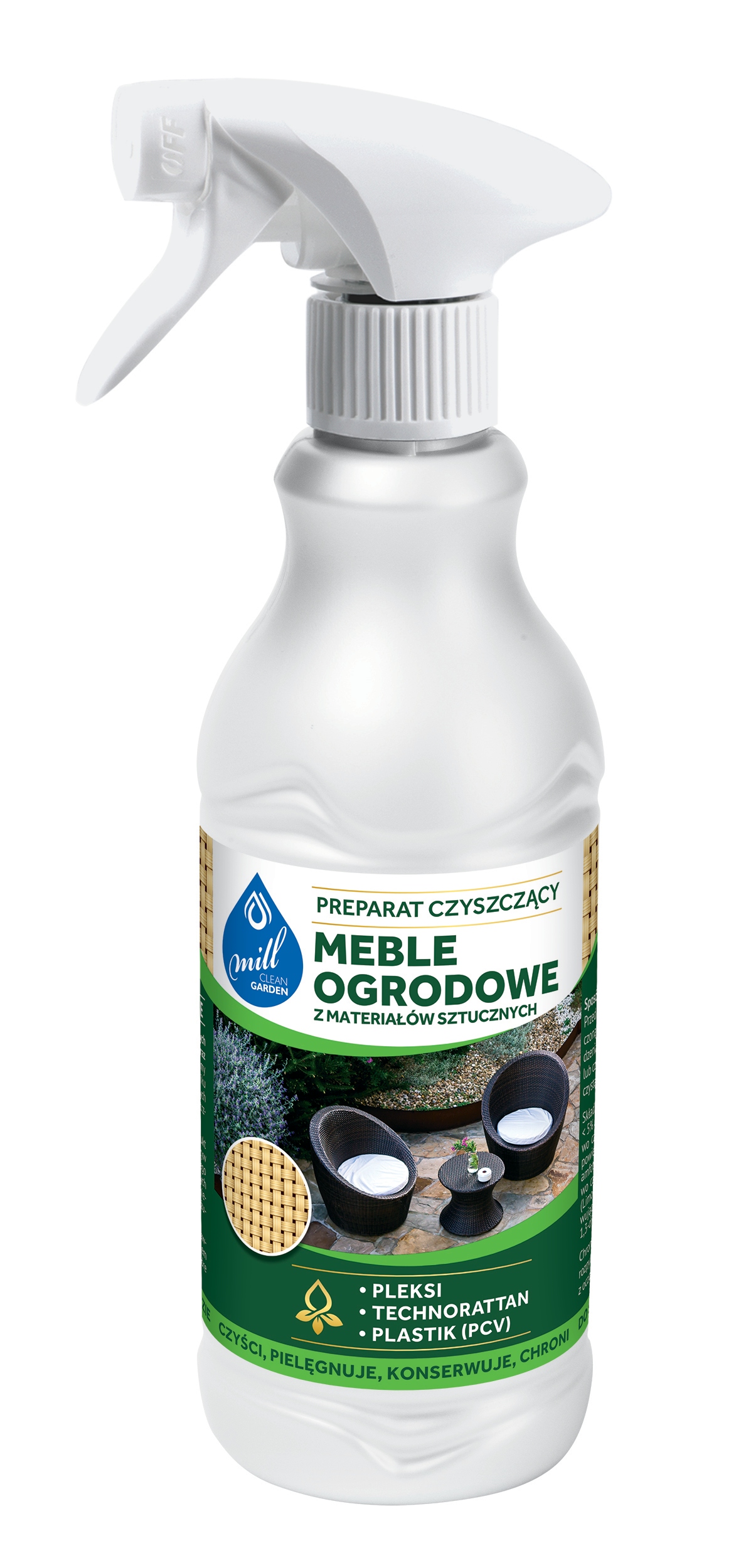 Levně 5X Mill Clean Sprej na čištění a péči o nábytek Technorattan 555 ml