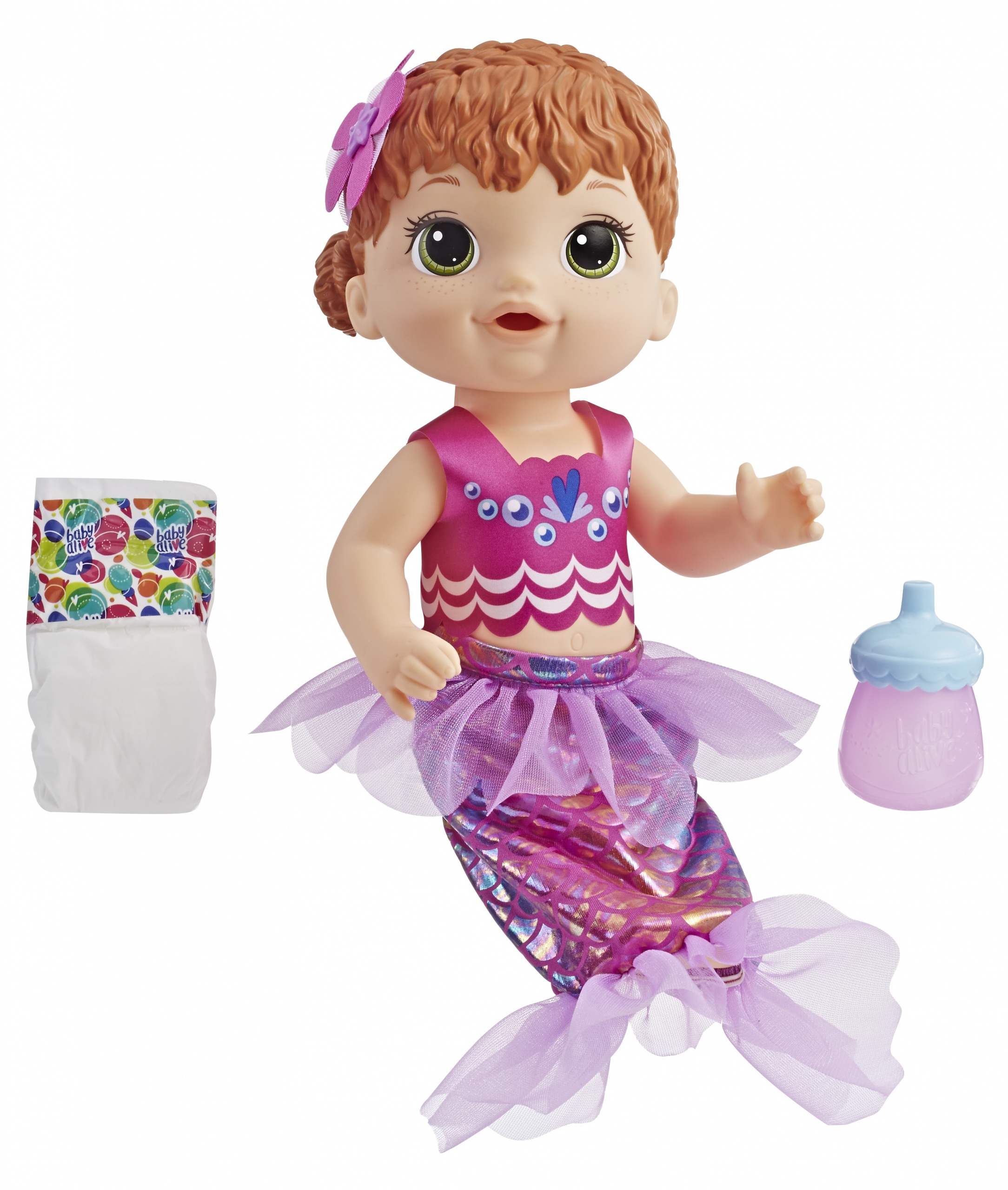 Lalka Baby Alive Hasbro Shimmer'n Splash Mermaid E4410
