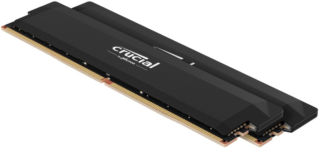 CRUCIAL PRO 64GB (2x32GB) UDIMM DDR5 6400 Black Overclocking — 3