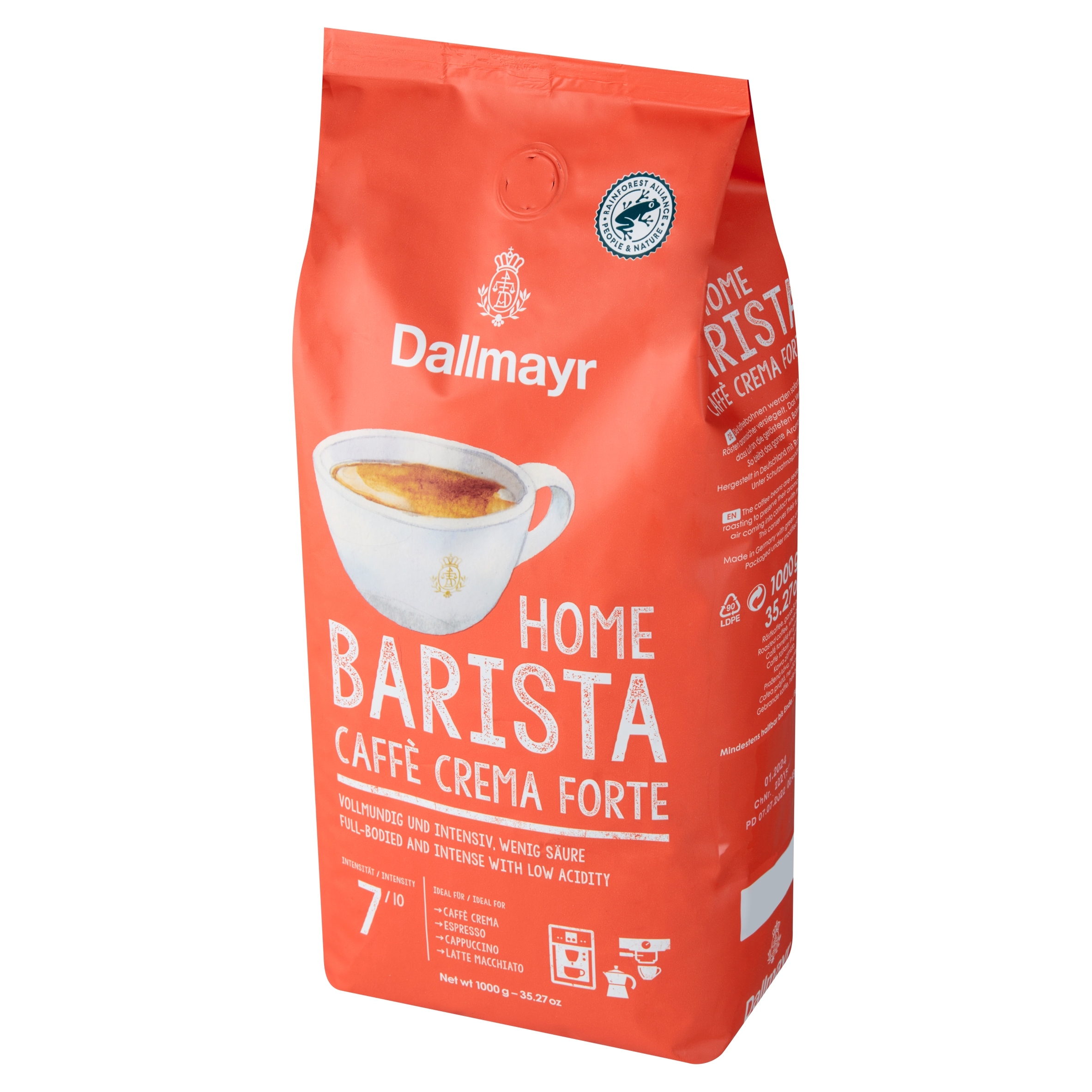 Levně Káva Dallmayr Home Barista Caffe Crema Forte 1000 g