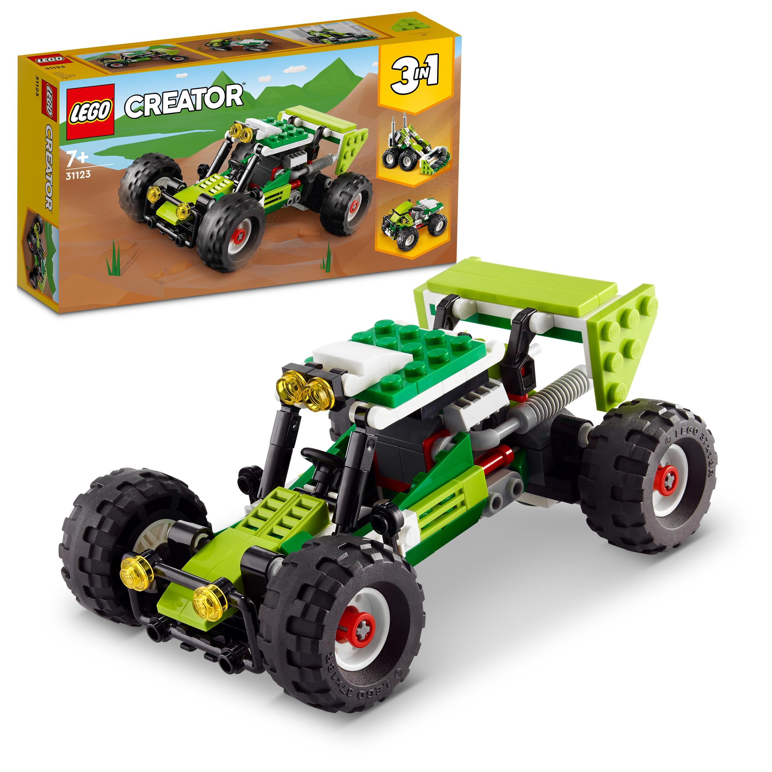 LEGO 31123 Creator 3w1 - Łazik terenowy, ładowarka, quad