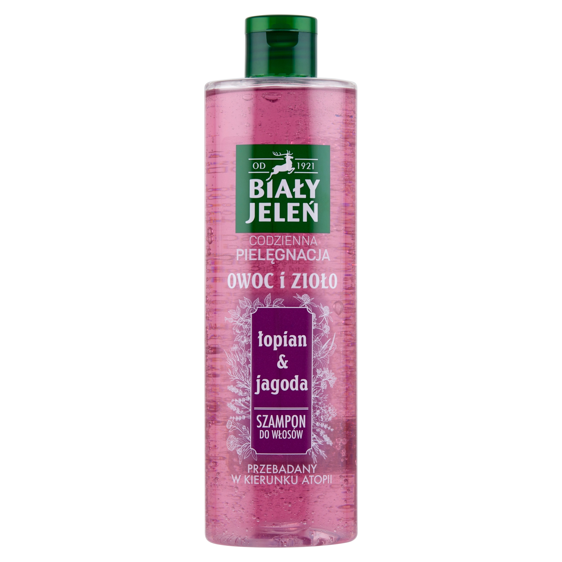 

Szampon do włosów Owoc i zioło łopian i jagoda