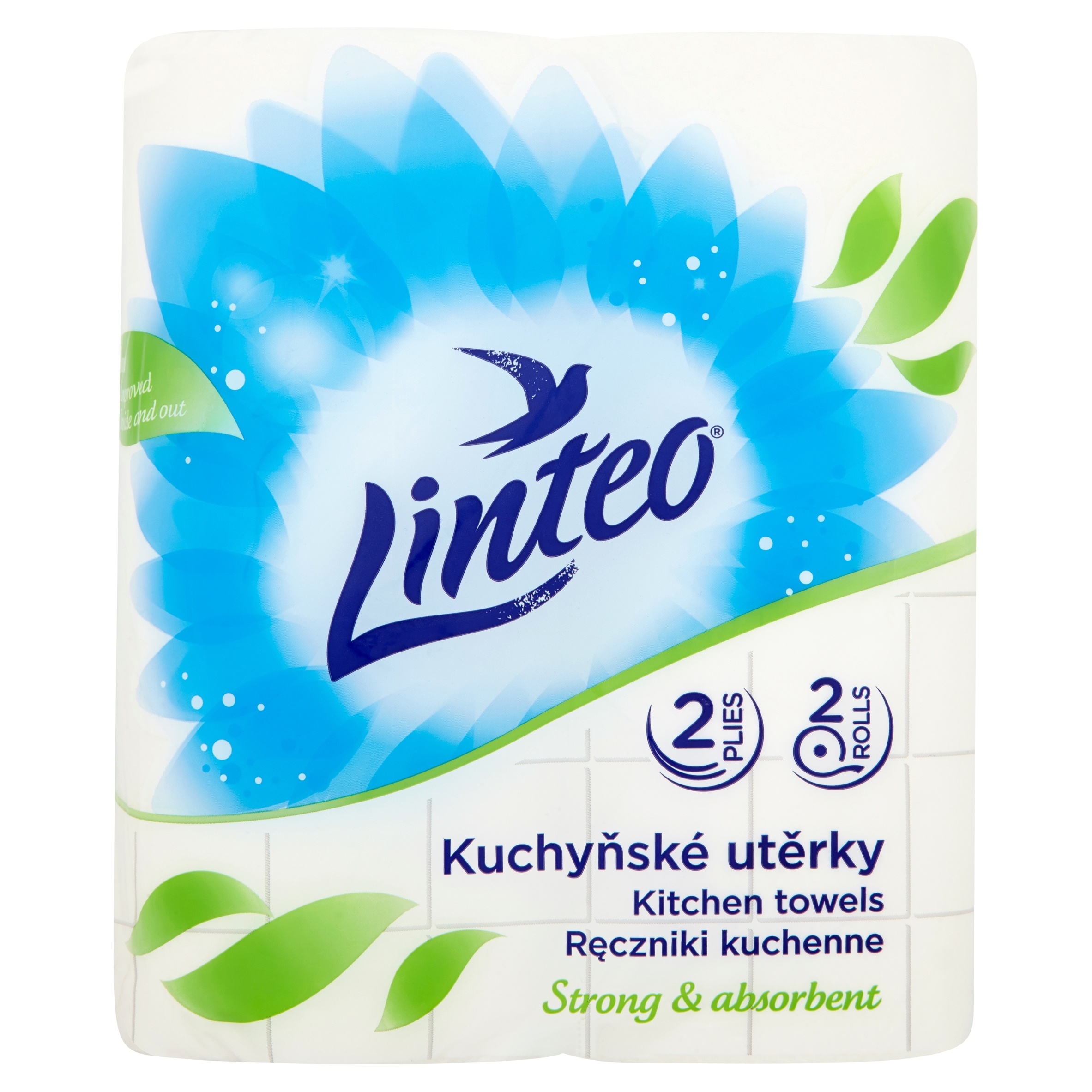 Levně 13X Linteo Kuchyňský papírový ručník 2 role Dvouvrstvý potisk