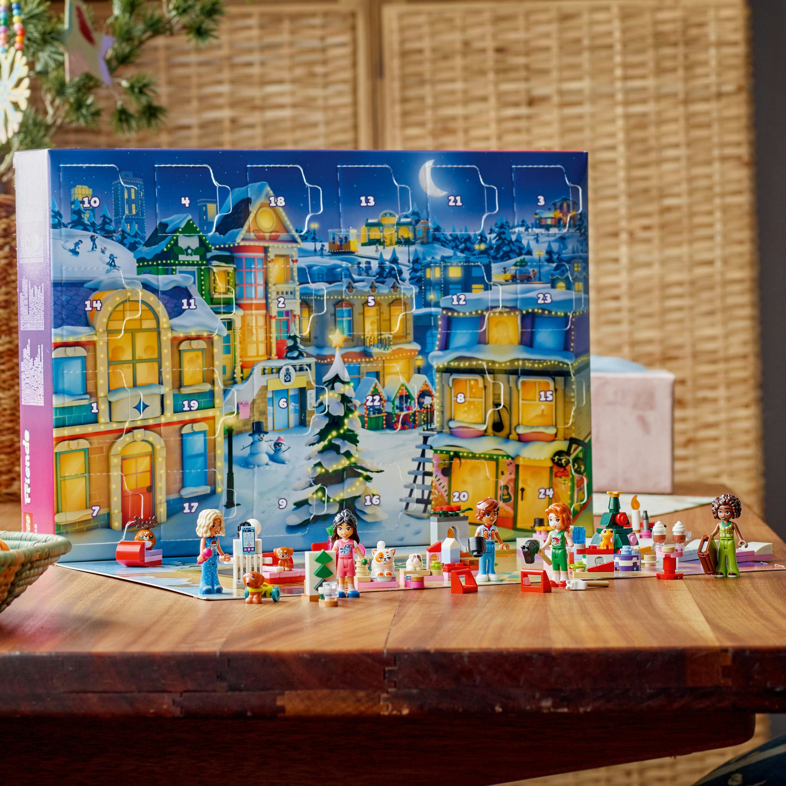 Адвент-календарь LEGO Friends 42668 2025, 237 деталей, 5 мини-кукол и 5 животных, от 6 лет — фото 5
