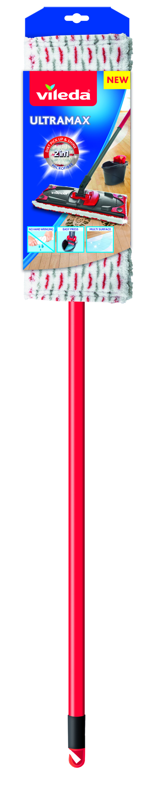 Levně Mop Vileda Ultramax Plochý domácí mop Podlahový mop Mopy na podlahy Skvělý
