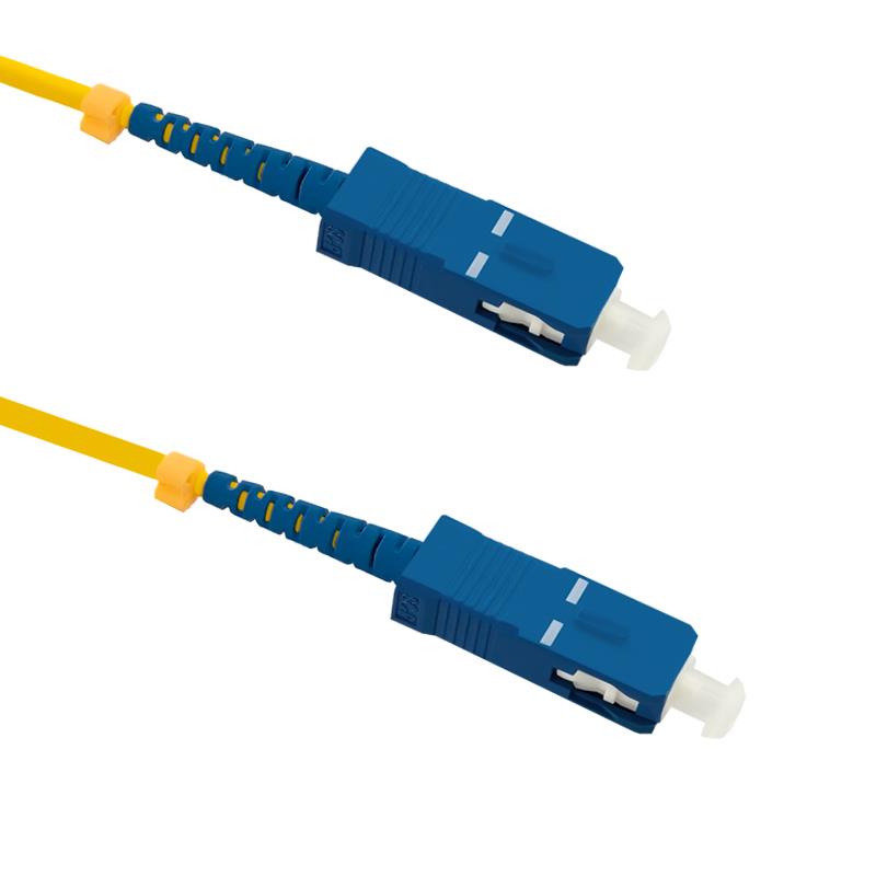 Patchcord światłowodowy 0,5m żółty Simplex Qoltec 54296