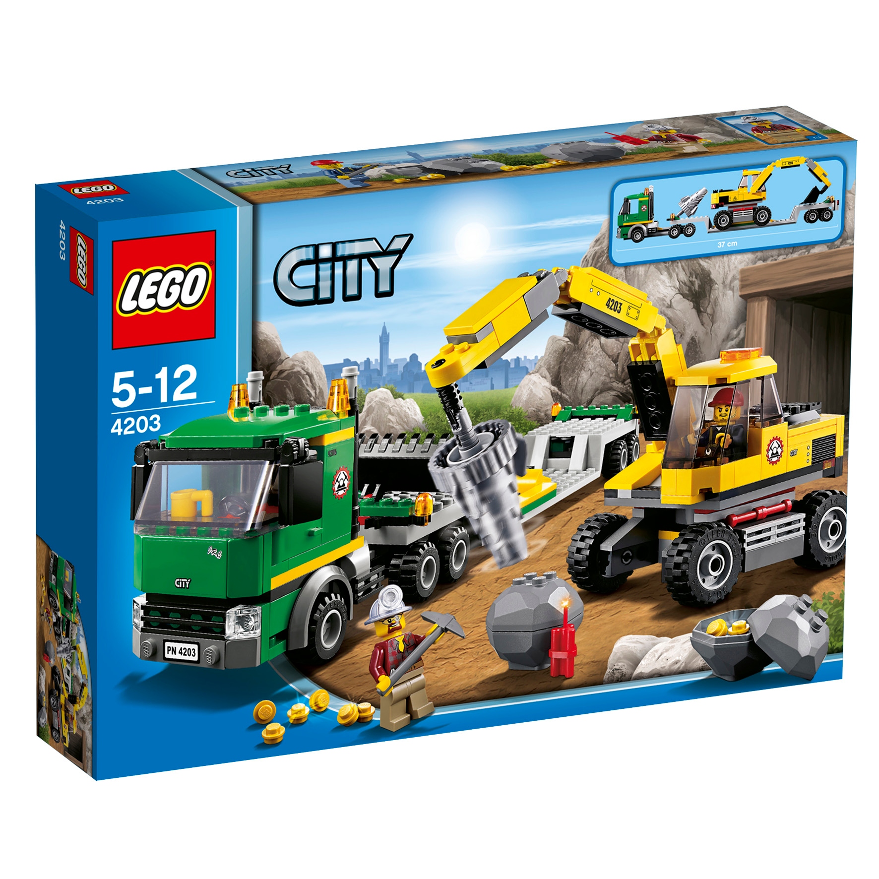 Lego 4203 City Koparka z transporterem Kopalnia