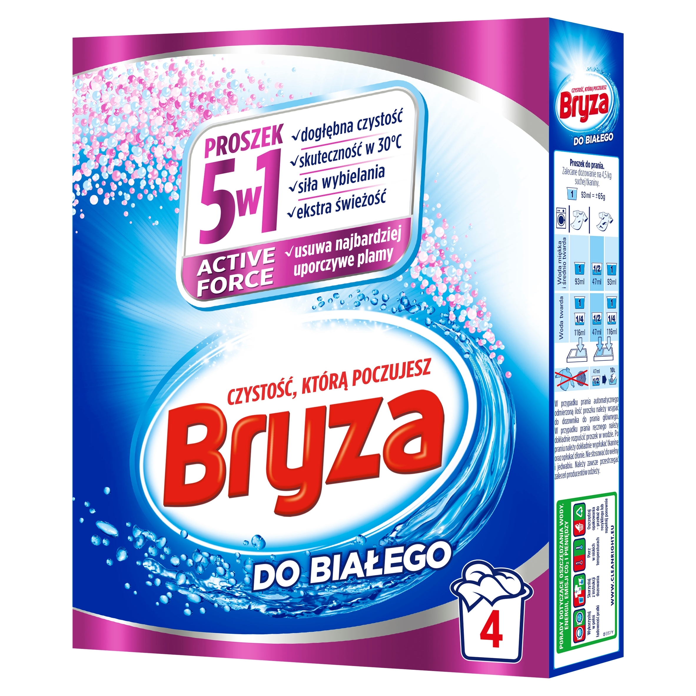 

Bryza 5w1 Proszek do prania białego 260g