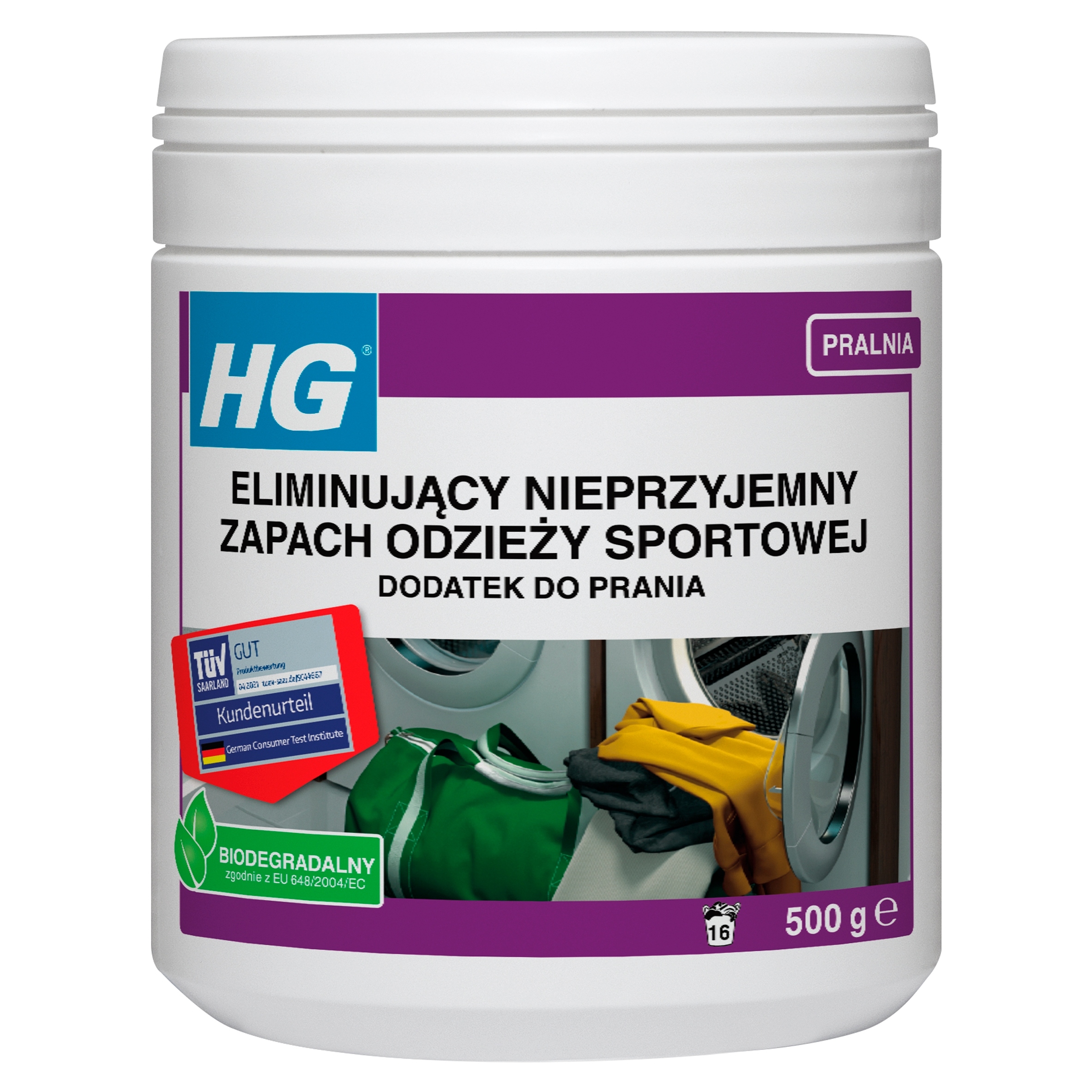 

Hg Środek dodatek do prania odzieży sportowej 500g