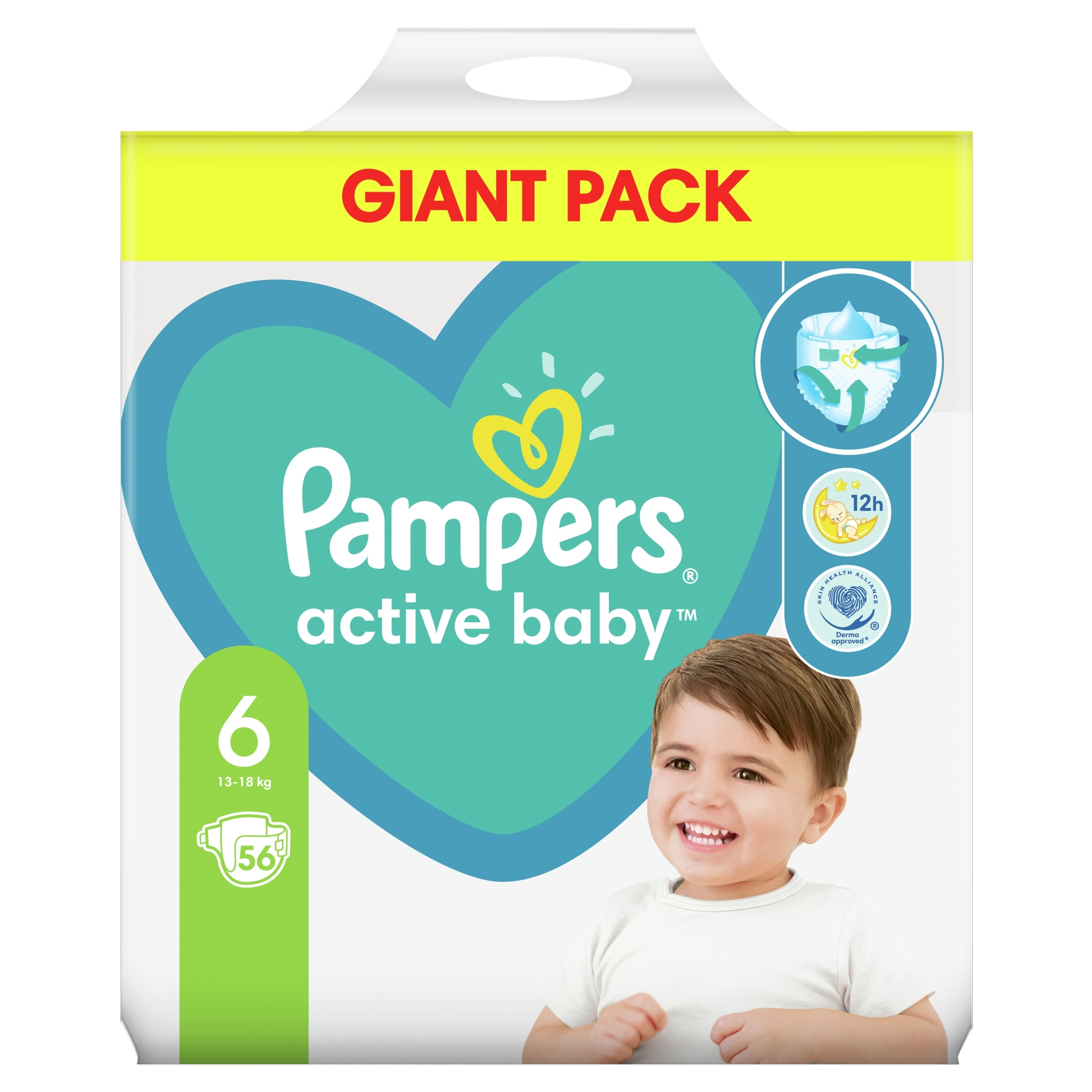 Pieluszki Pampers Active Baby Rozmiar 6 ( 2 x 56 szt. ) 112szt.