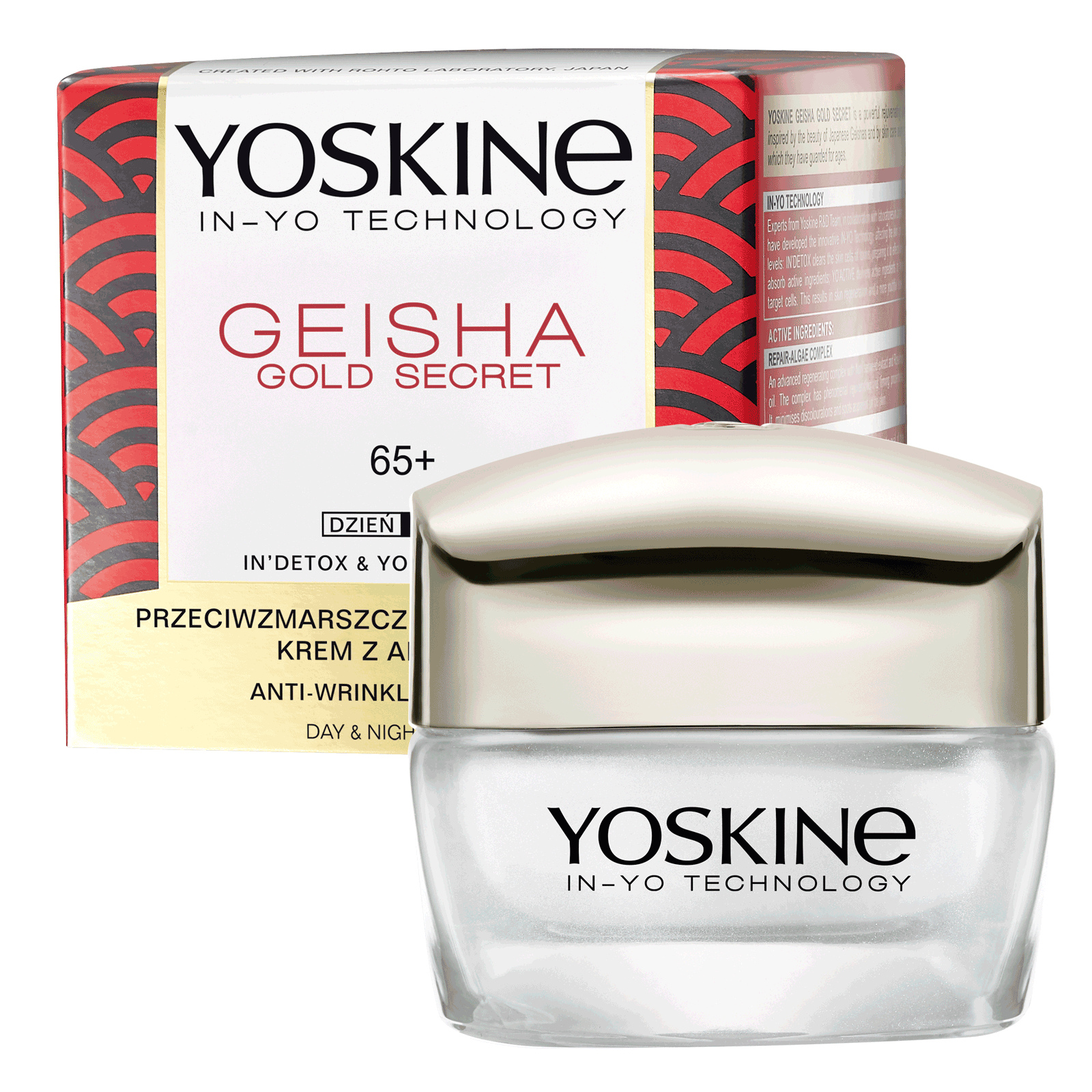 Yoskine Geisha Gold Secret Zpevňující krém na obličej 65+ s řasou Nori 50 ml