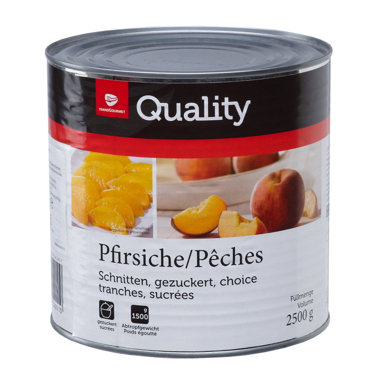 Broskve krájené v sirupu Tgq 2,5 kg