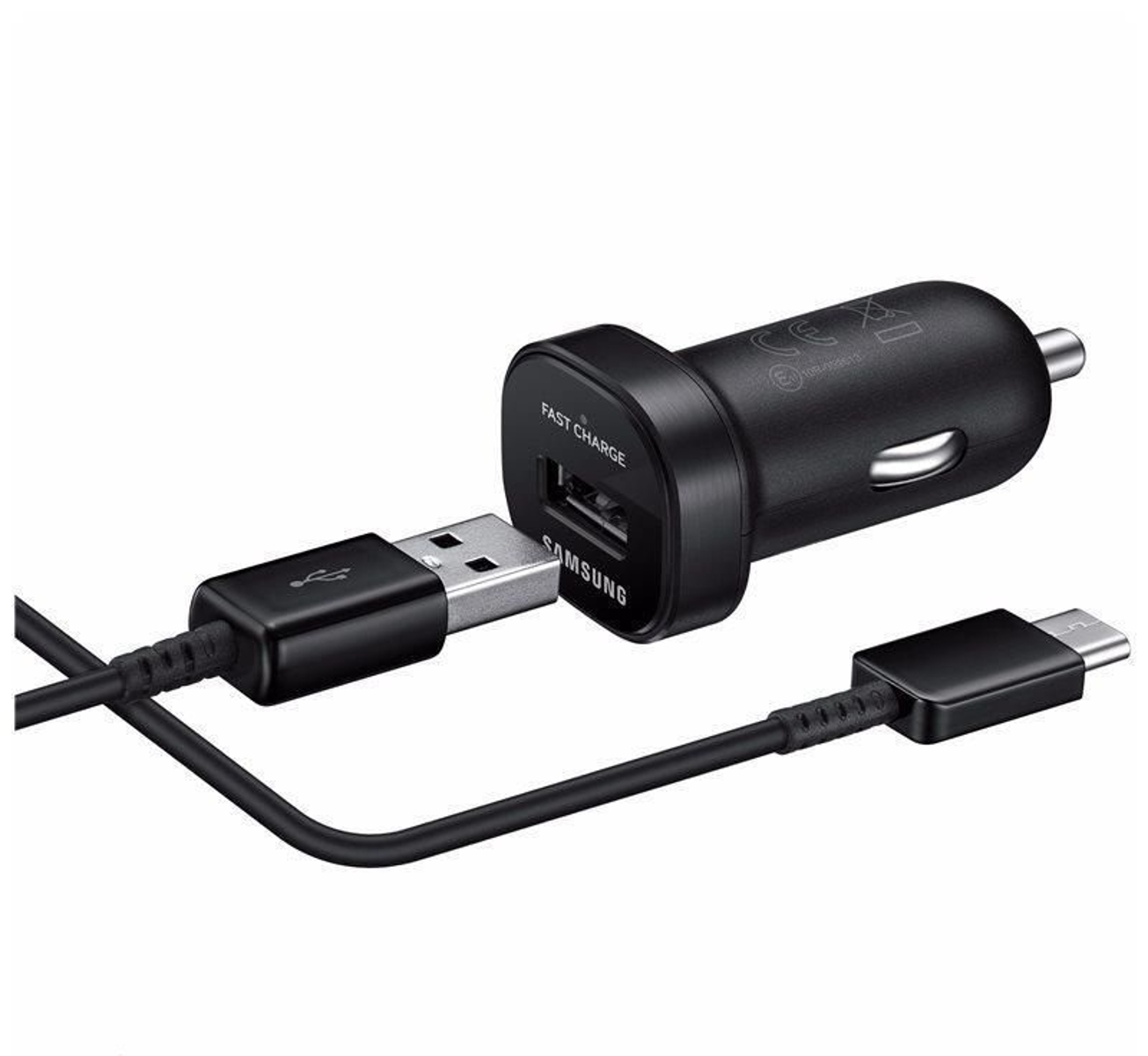 Samsung USB 2A автомобильное зарядное устройство + USB-C кабель