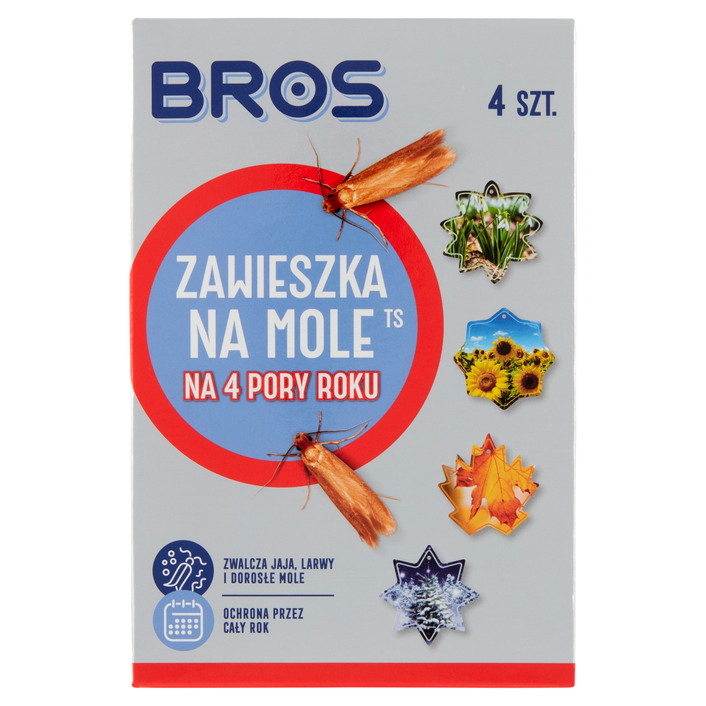 

Bros Zawieszki Na Mole Odzieżowe 4 Pory Roku 4szt