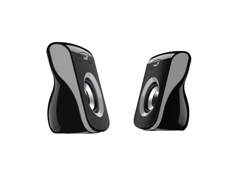 Zestaw głośników 2.0 Genius głośniki SP-Q180, USB, Iron Grey 6 W czarny