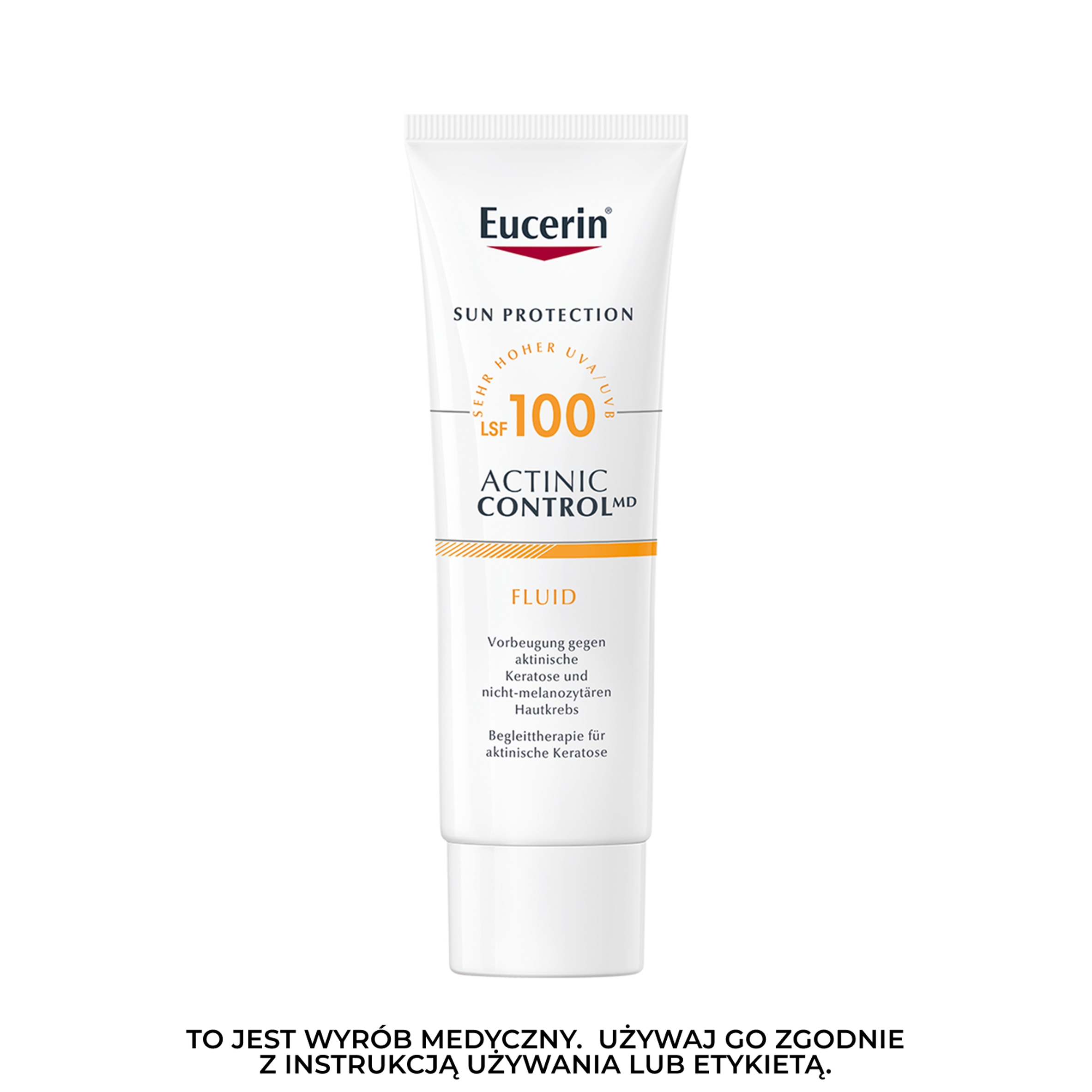 Eucerin Sun Fluid Actinic MD Wyrób Medyczny Krem ochronny SPF100 80ml