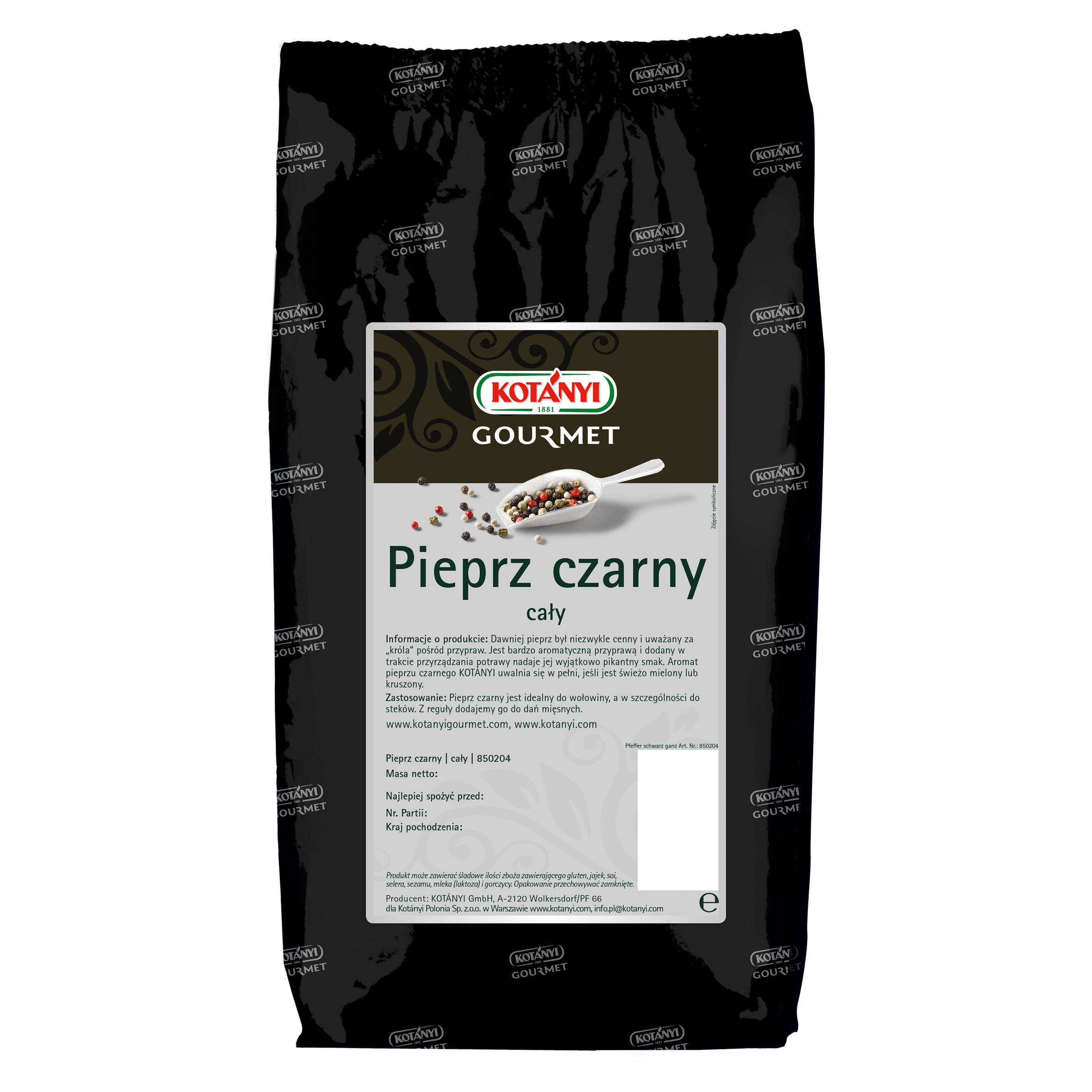 Levně Kotanyi Celý černý Pepř 1000g