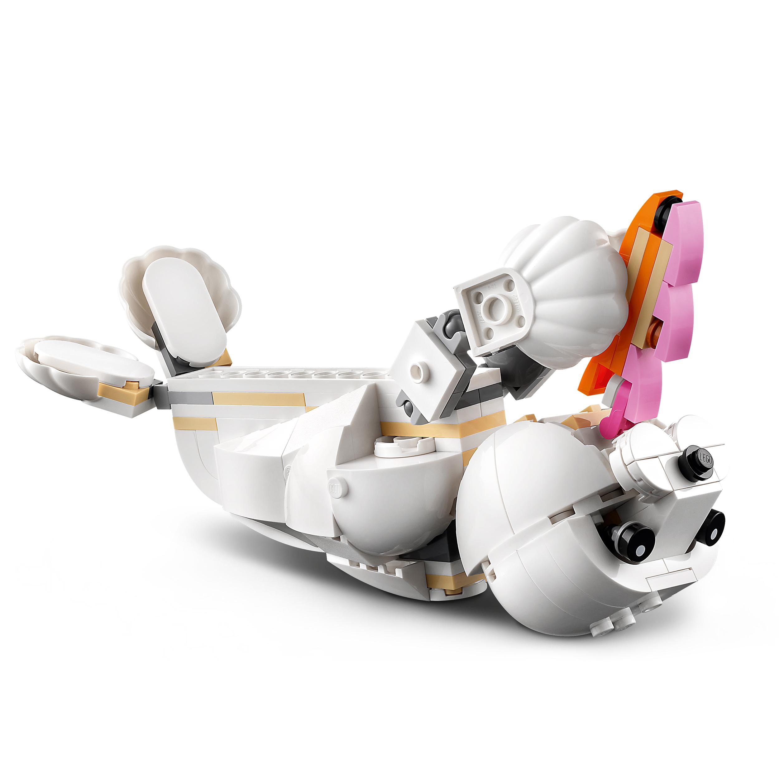 LEGO 31133 Creator 3w1 Biały królik, papuga, foka Płeć chłopcy dziewczynki