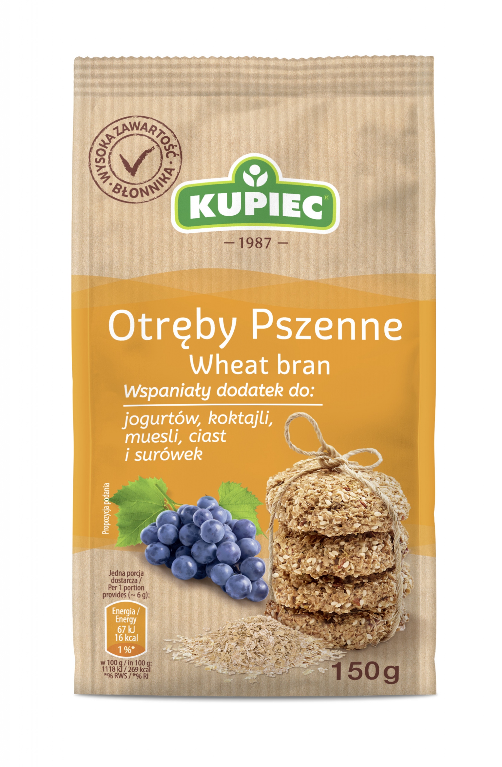 Levně 13X Kupiec Pšeničné otruby 150 g