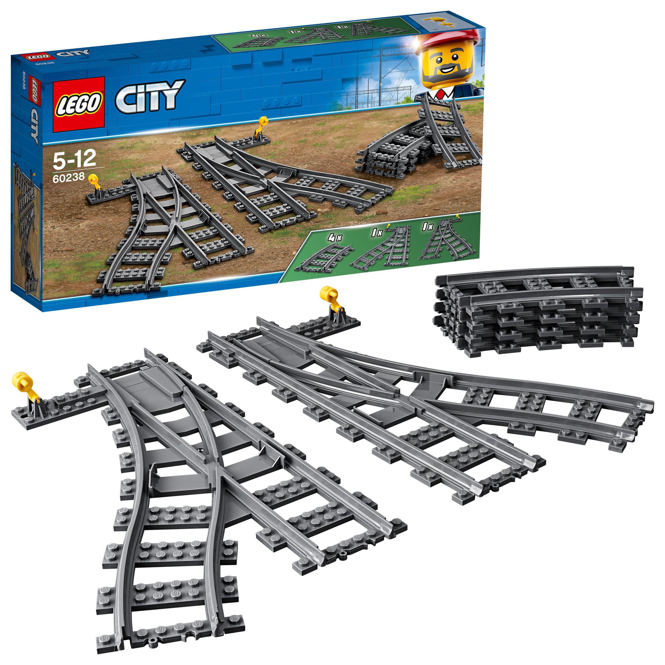 Lego City 60238 Železniční výhybky Koleje Vlak Příslušenství