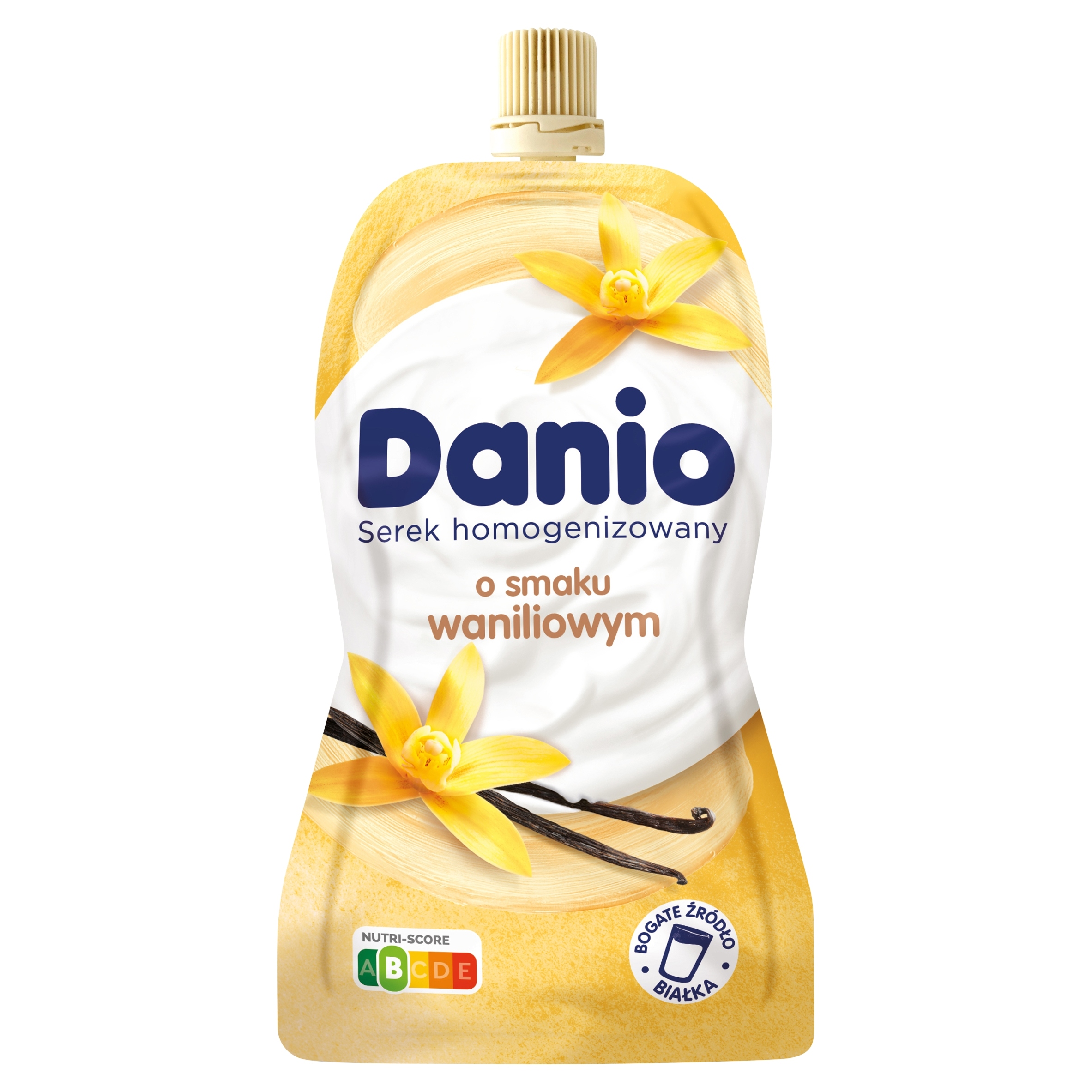 Sada 16 kusů homogenizovaných sýrů s vanilkovou příchutí Danio 120 g