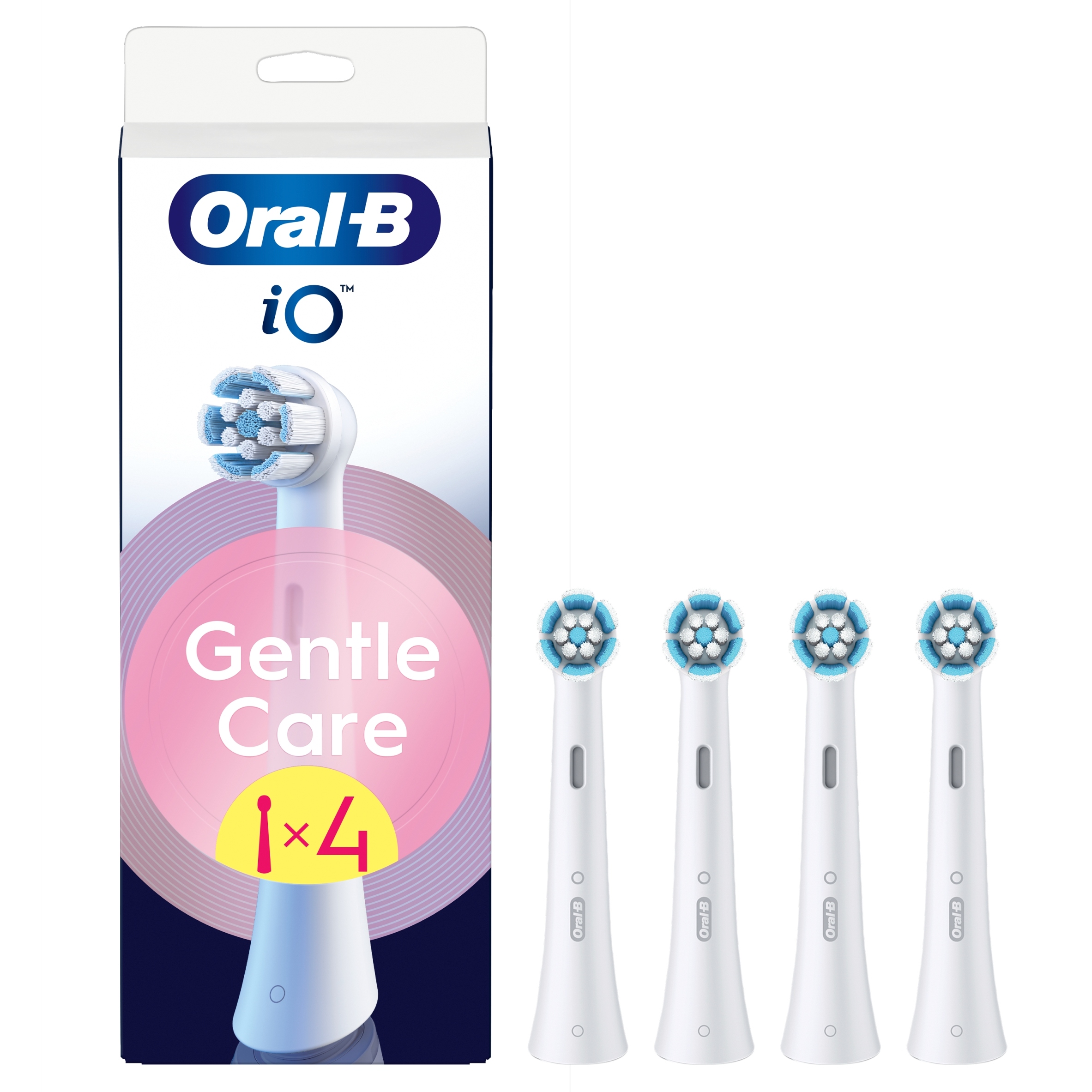 Końcówka do szczoteczki Oral-B iO Gentle Care Biała 4 szt. Oryginał Miękka