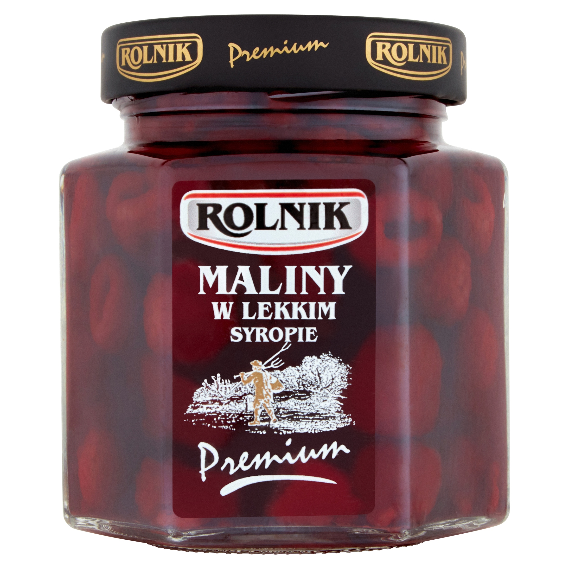 Levně Rolnik Maliny v lehkém sirupu sklenice 314 ml