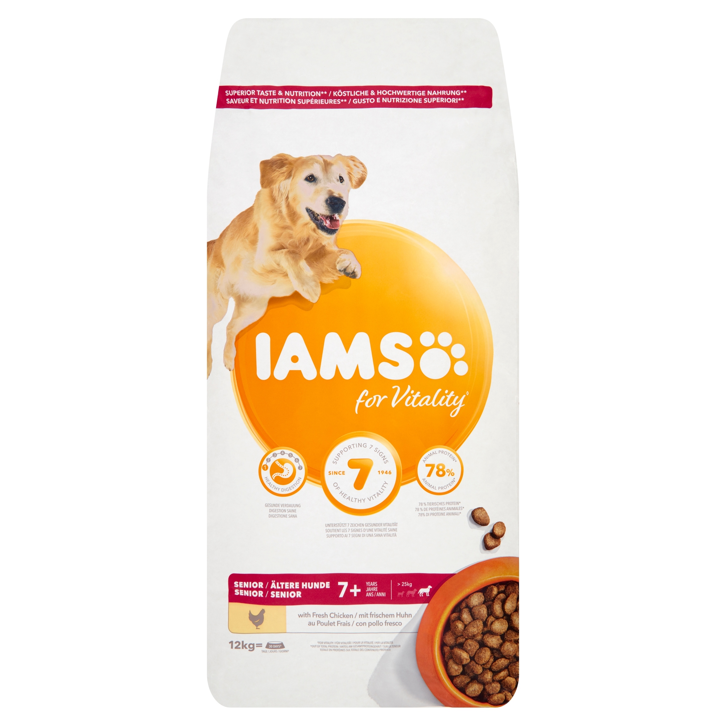 IAMS Karma dla psa Sernior Duże rasy 12 kg