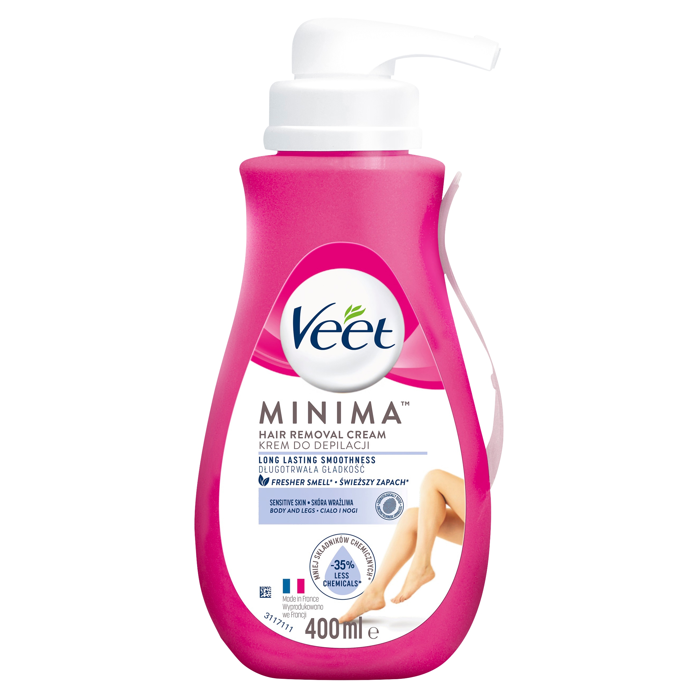 

Veet krem do depilacji skóry wrażliwej z pompką