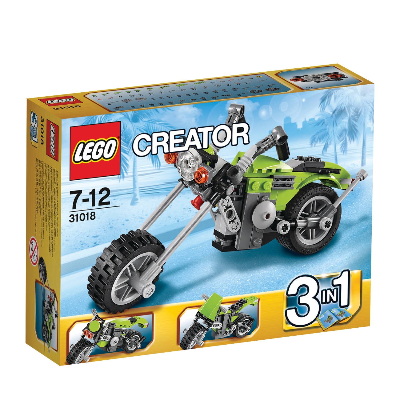 Lego 31018 Creator 3w1 Zdobywca Autostrad motor chopper ściagacz