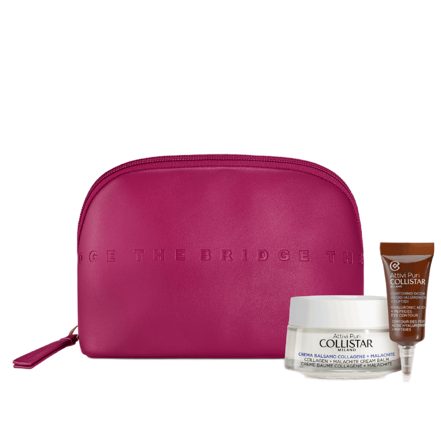 Collistar Zestaw Attivi Puri Collagen Malachit kosmetyczka