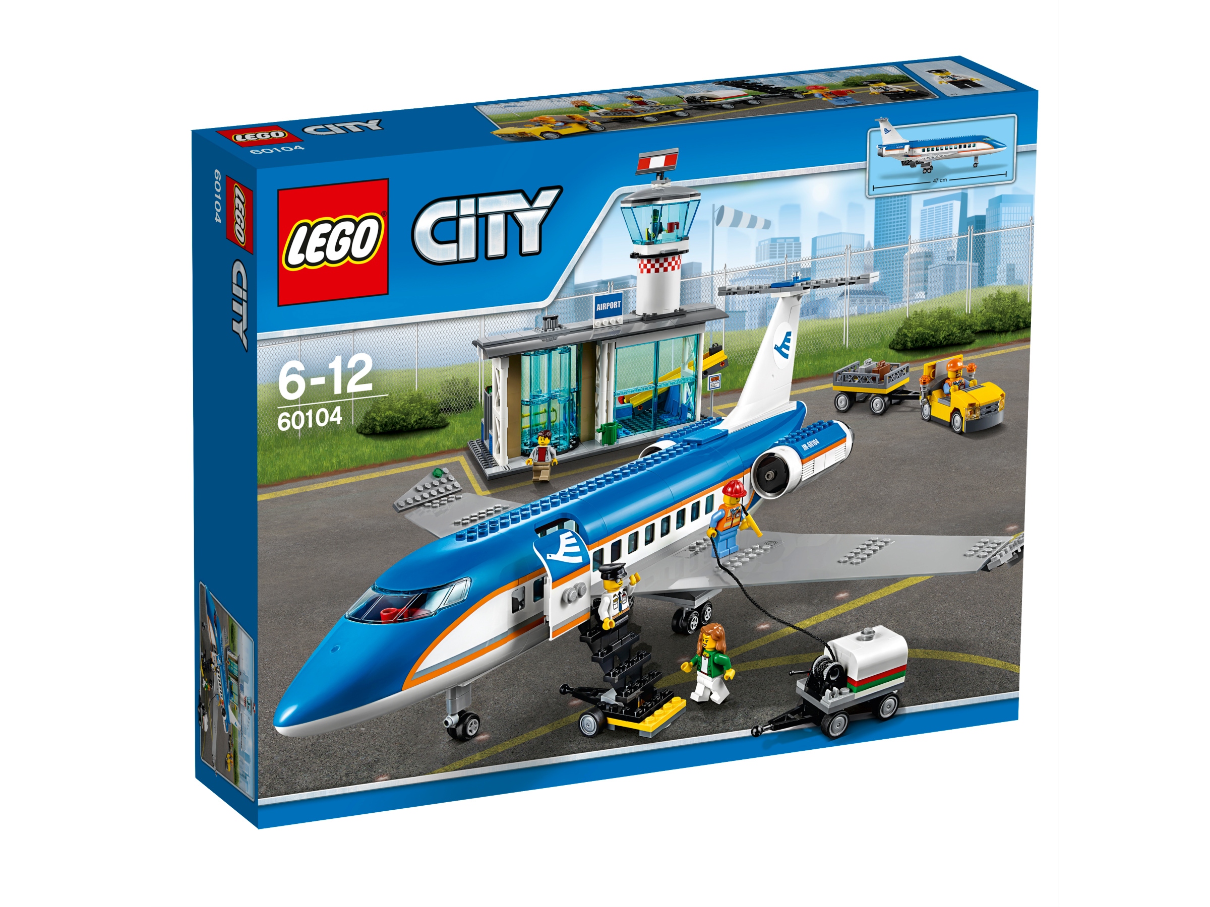Lego City Letištní terminál pro cestující Letadlo 60104 Nový Unikát