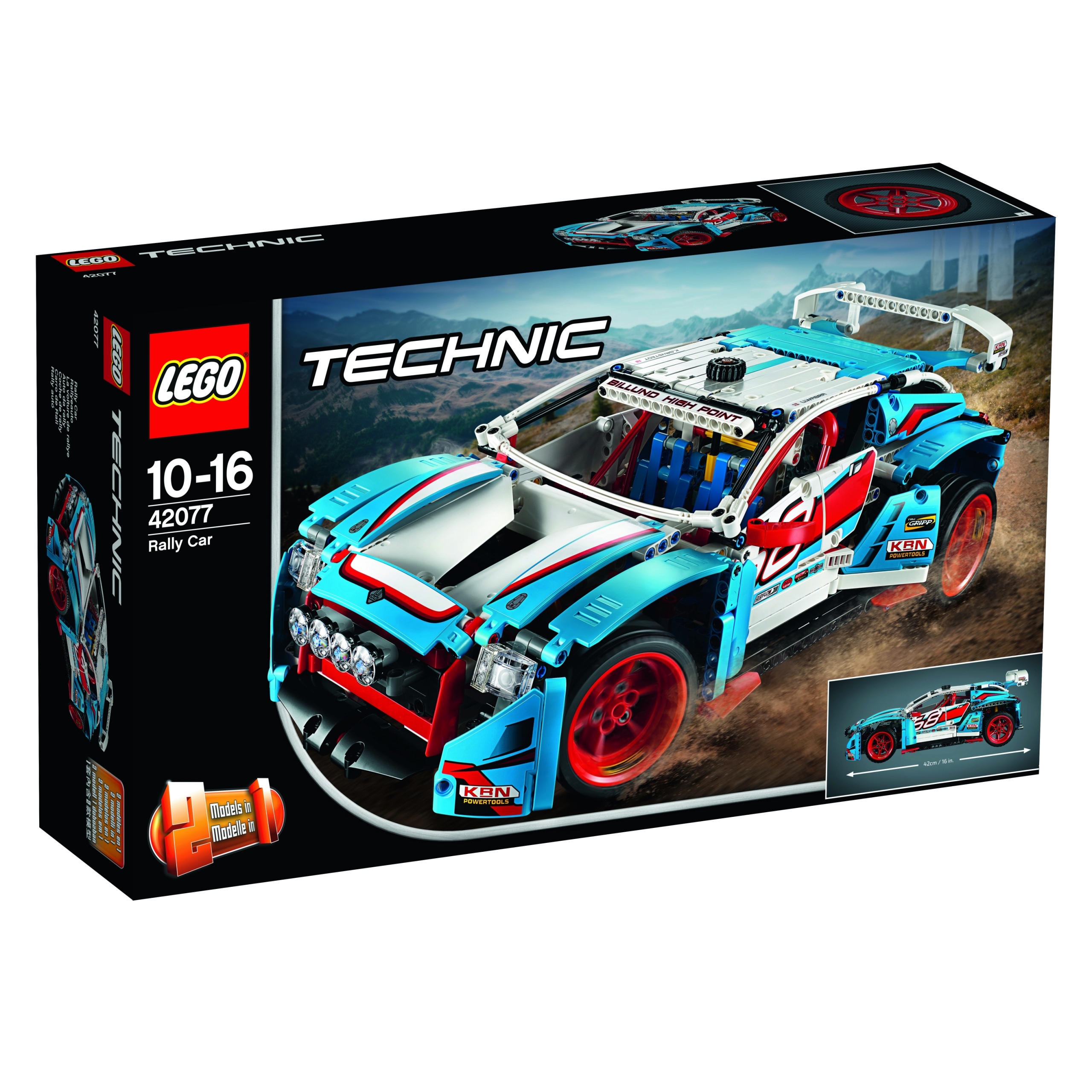 Klocki Lego Technic Zestaw Niebieska wyścigówka 42077