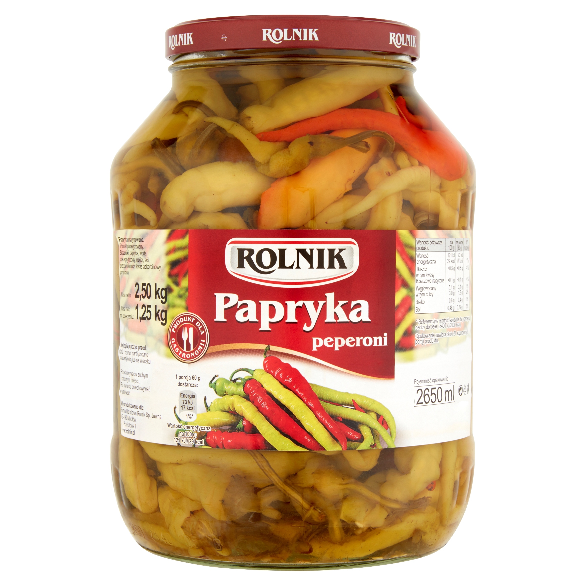 Levně Paprika peperoni 2650 ml Rolnik