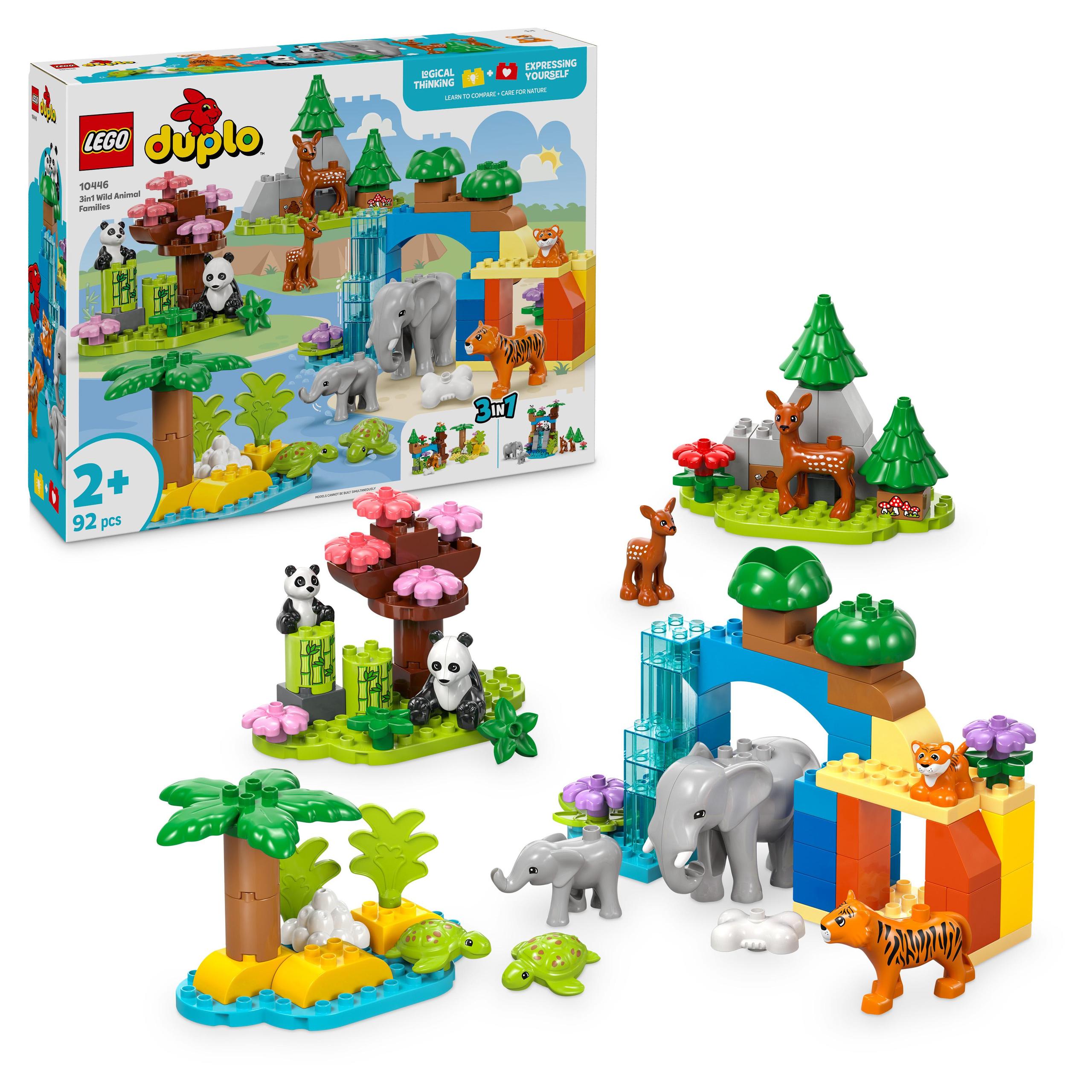Lego Duplo 10446 Rodinky divokých zvířat 3 v 1