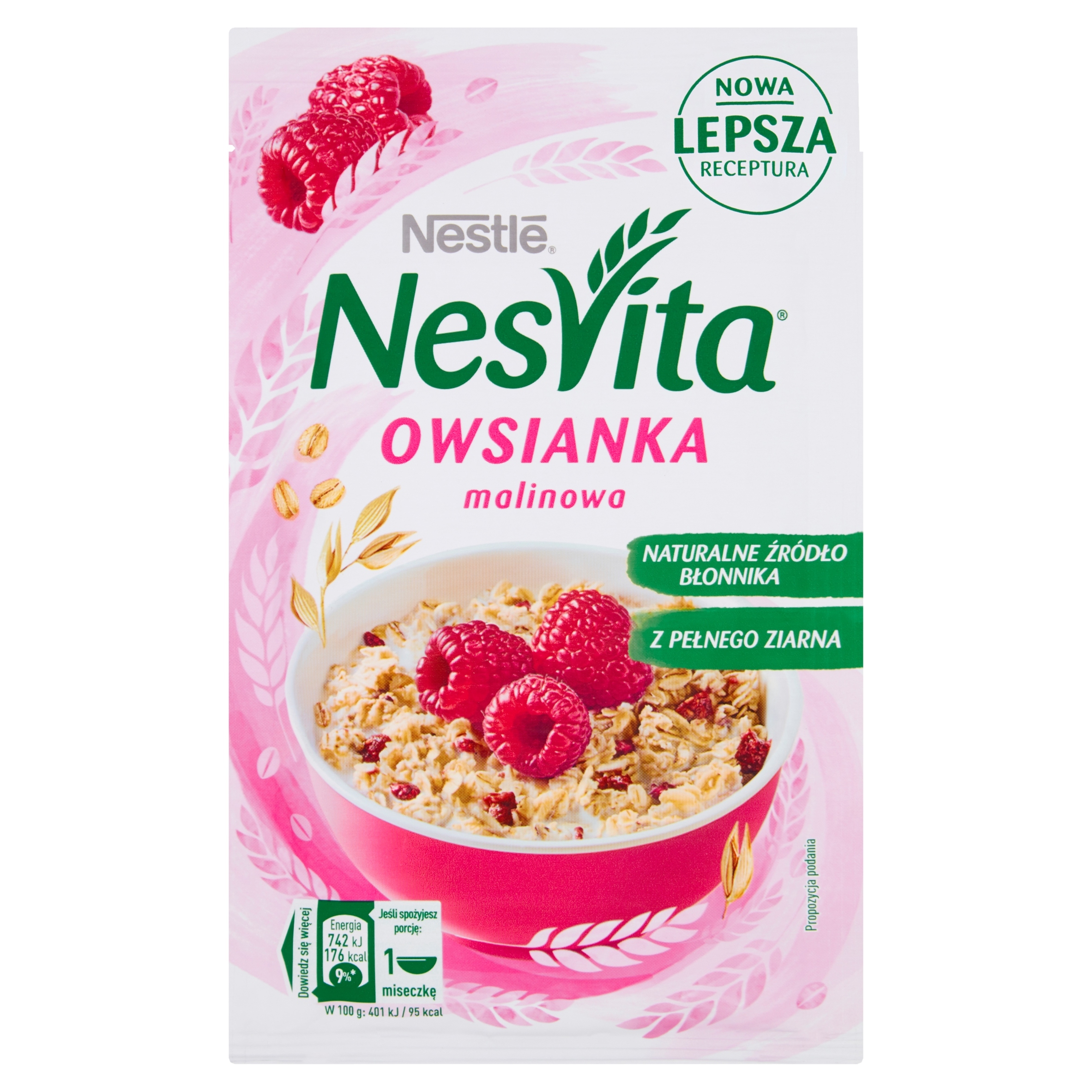 Levně 17 x Nesvita Ovesné Vločky Malina 45 g