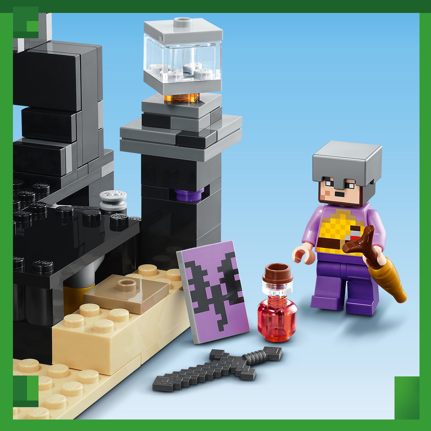 LEGO Minecraft 21242 Arena Endu + KATALOG PDF Bohater Minecraft