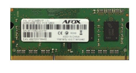 AFOX Pamięć SO-DIMM DDR3 8GB 1600Mhz LV 1,35V