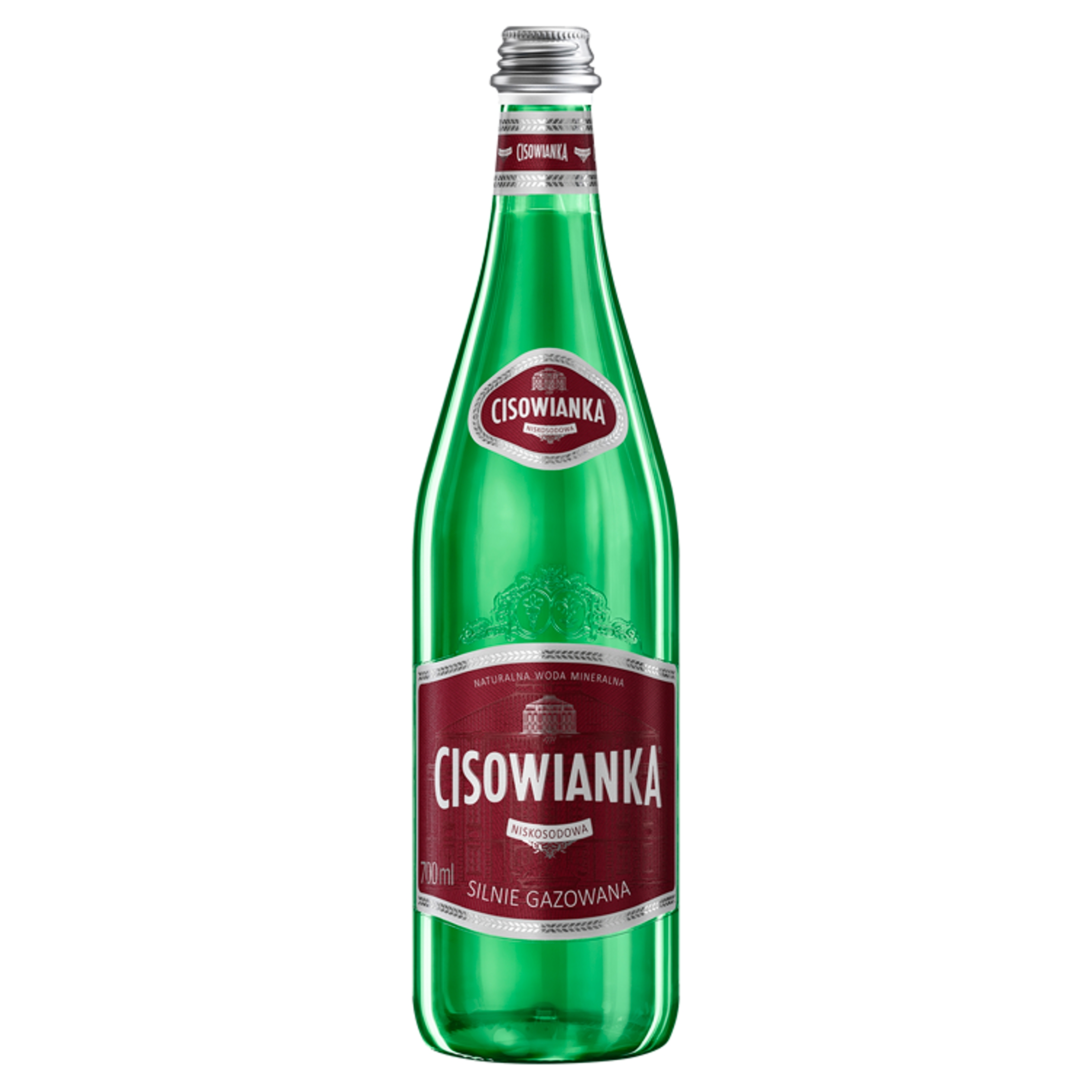 Cisowianka přírodní minerální voda silně perlivá nízkosodná 700 ml