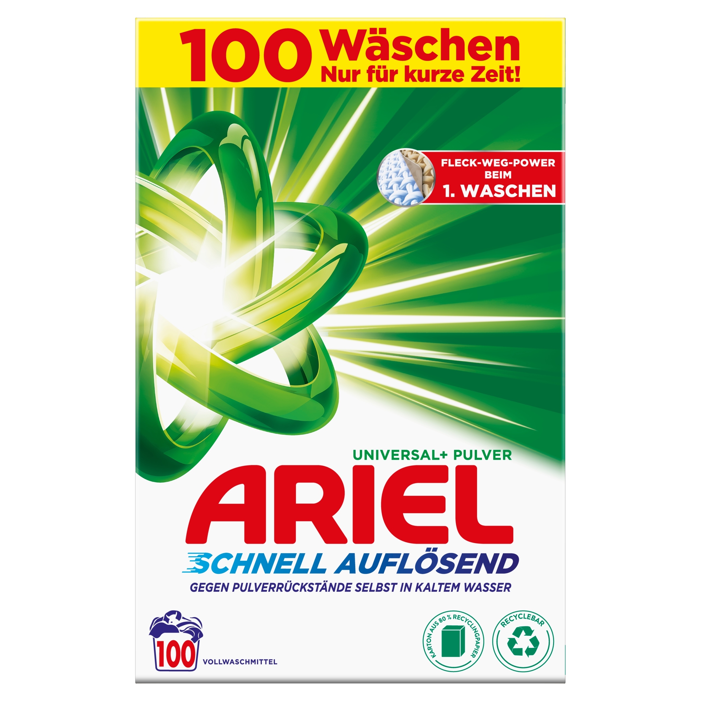 Levně Prášek na bílé prádlo Ariel 6 kg
