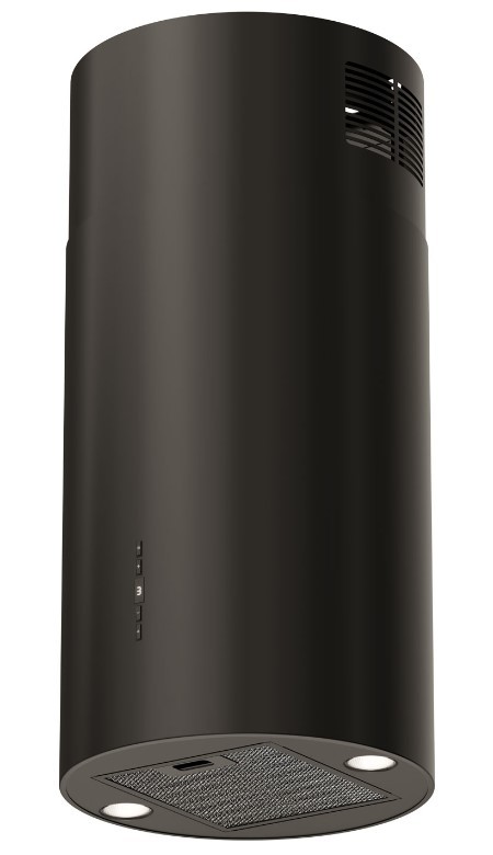 Okap kuchenny wyspowy tuba 31 cm Maan Elba 2 31 czarny Led 300 m3/h pilot