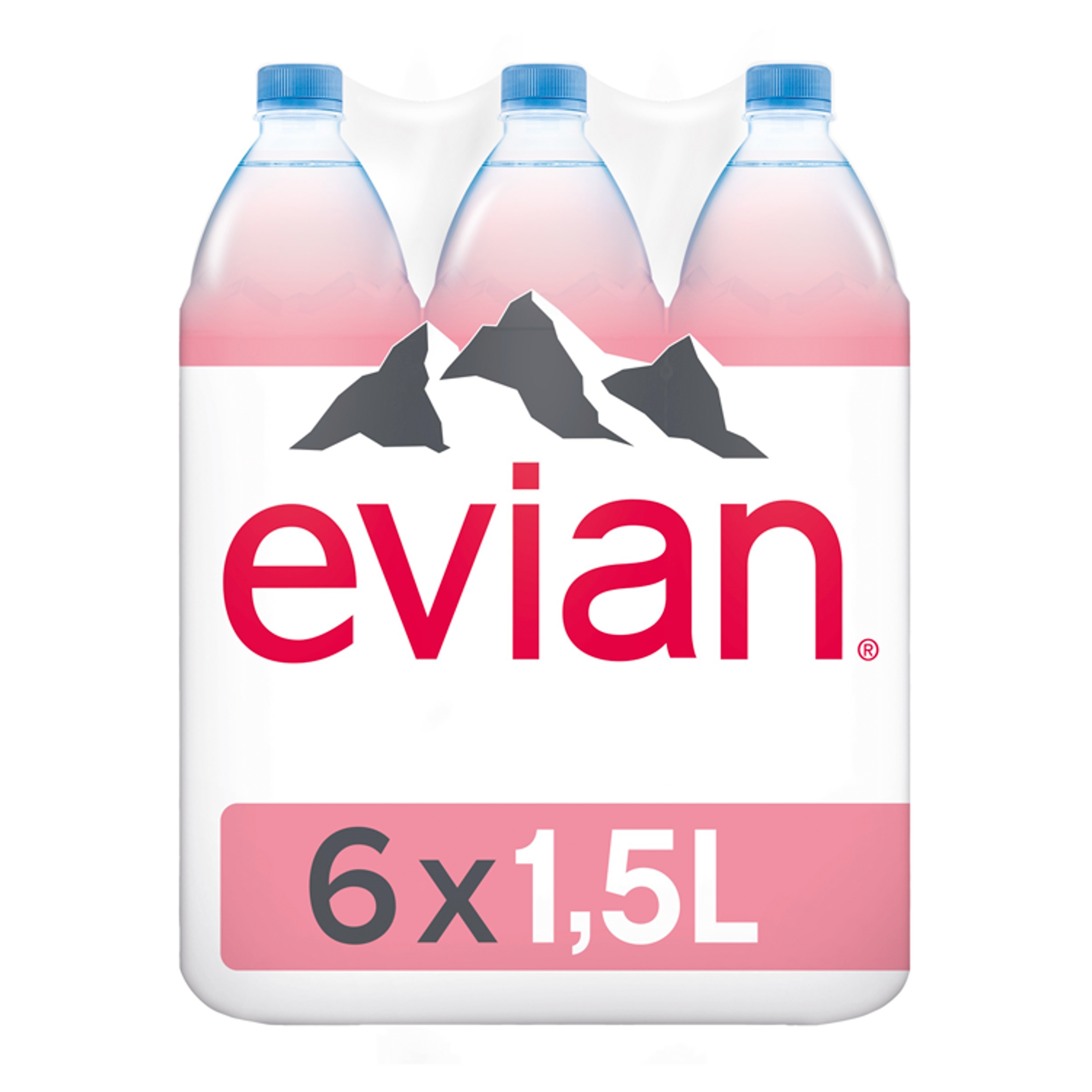 Levně Evian Přírodní minerální voda nesycená 6x1,5l