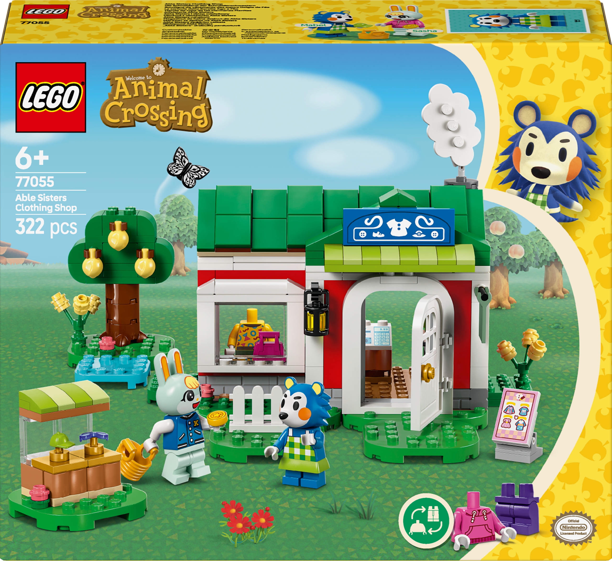 Lego Animal Crossing 77055 Able Sisters a Obchod s oblečením