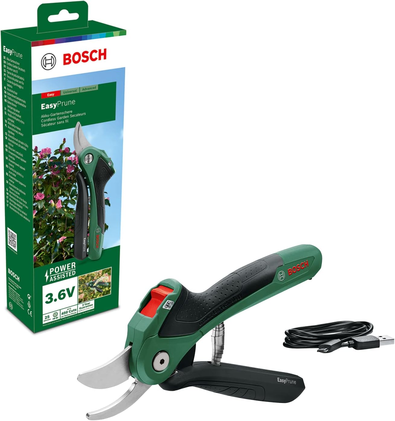 Nożyce elektryczne akumulatorowe Bosch 25 cm 3,6 V