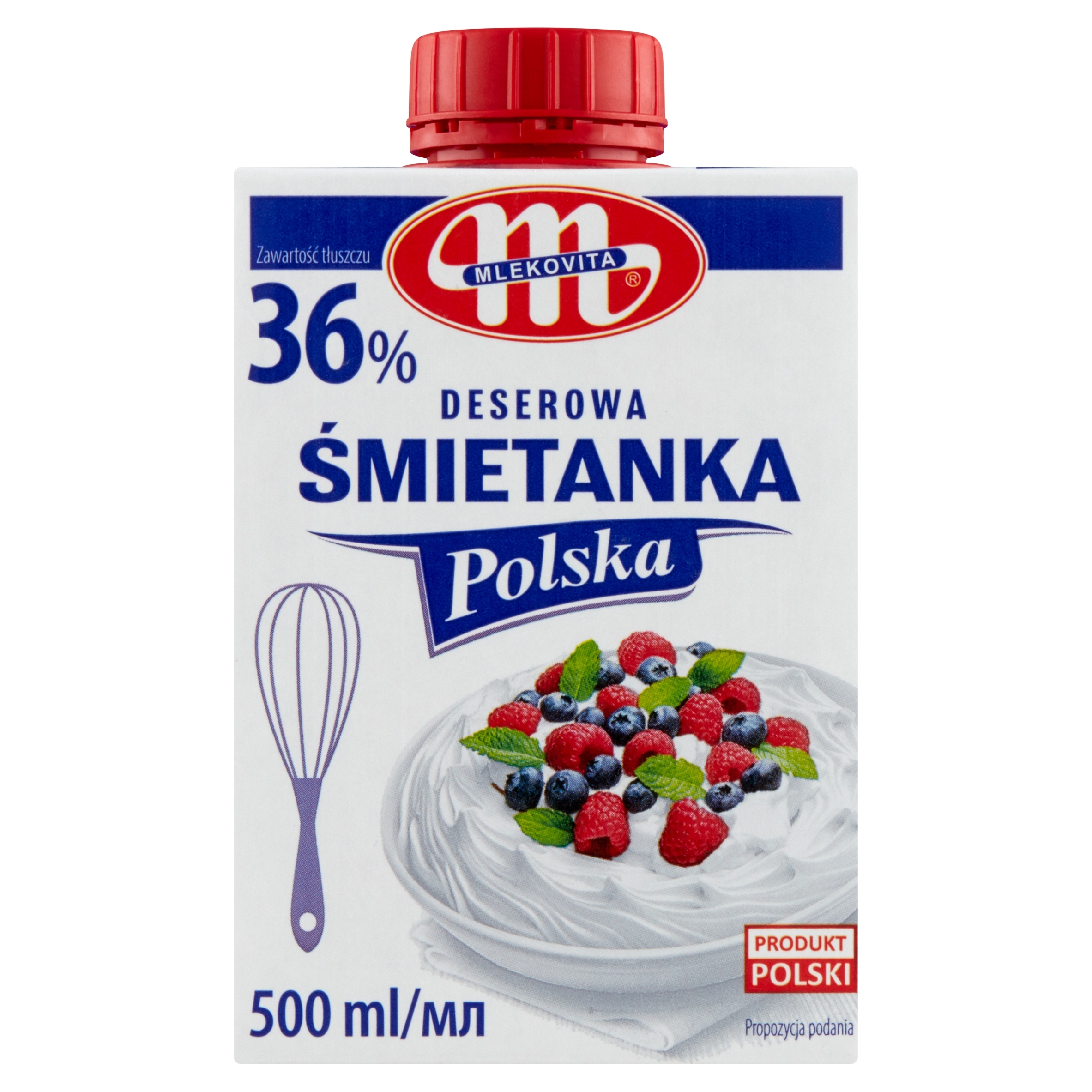 Levně Polská smetana 36%, 6 kusů po 500 ml. Mlekovita 07.06.2026