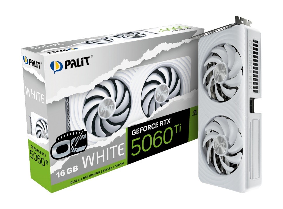 Karta graficzna Palit Rtx 5060 Ti White Oc 16GB Dlss 4