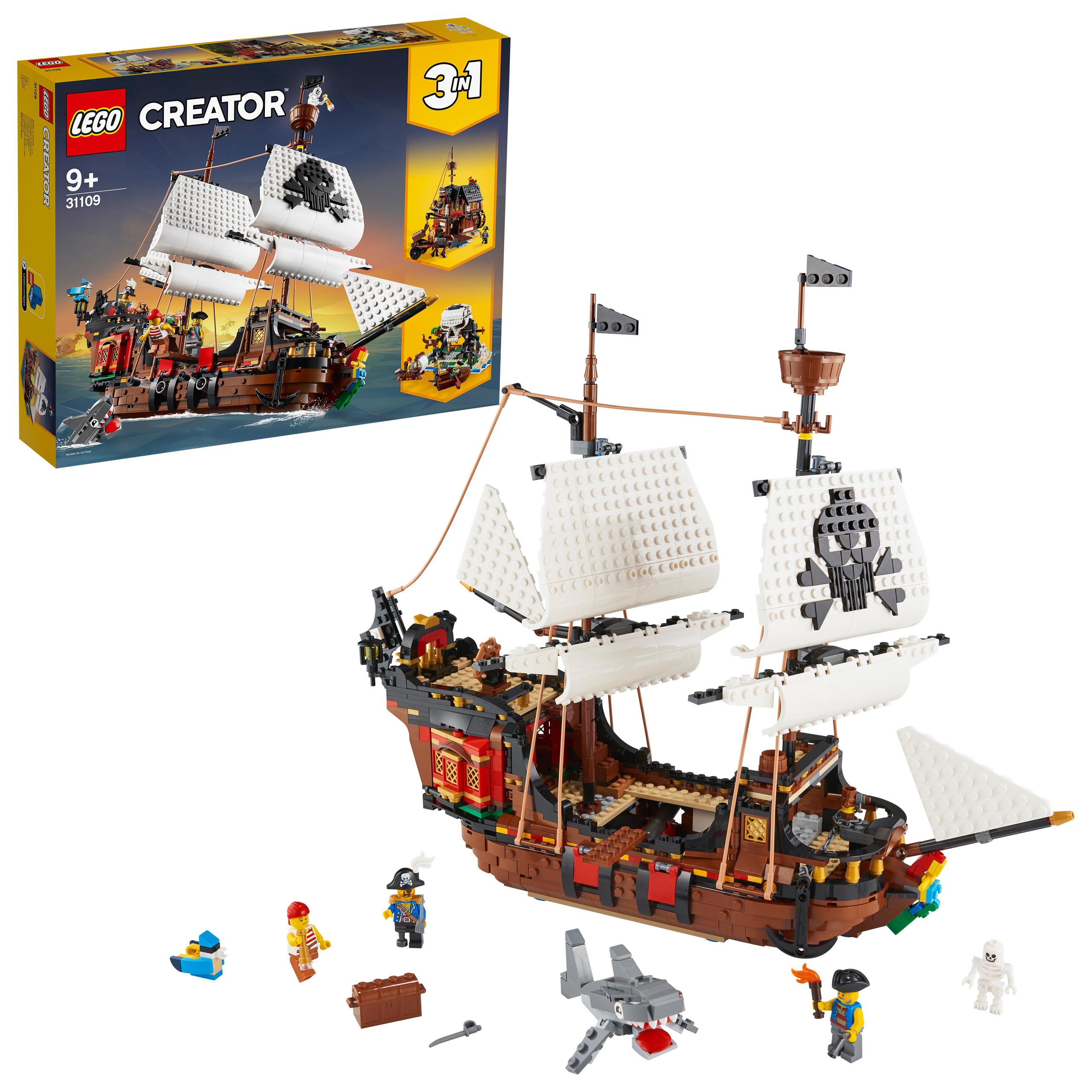 Klocki LEGO Creator 3 w 1 Statek piracki 31109
