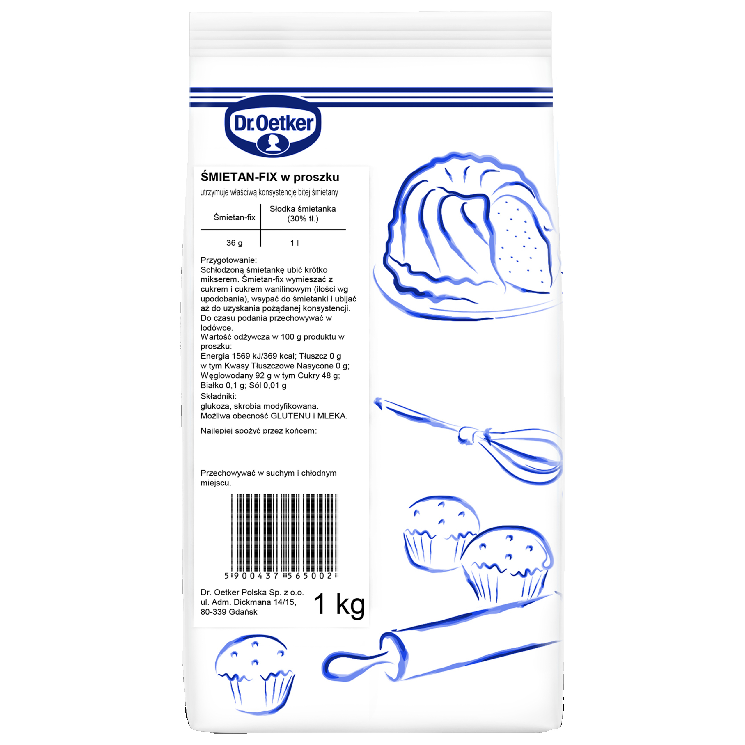 Dr. Oetker Smetana-fix 1 kg