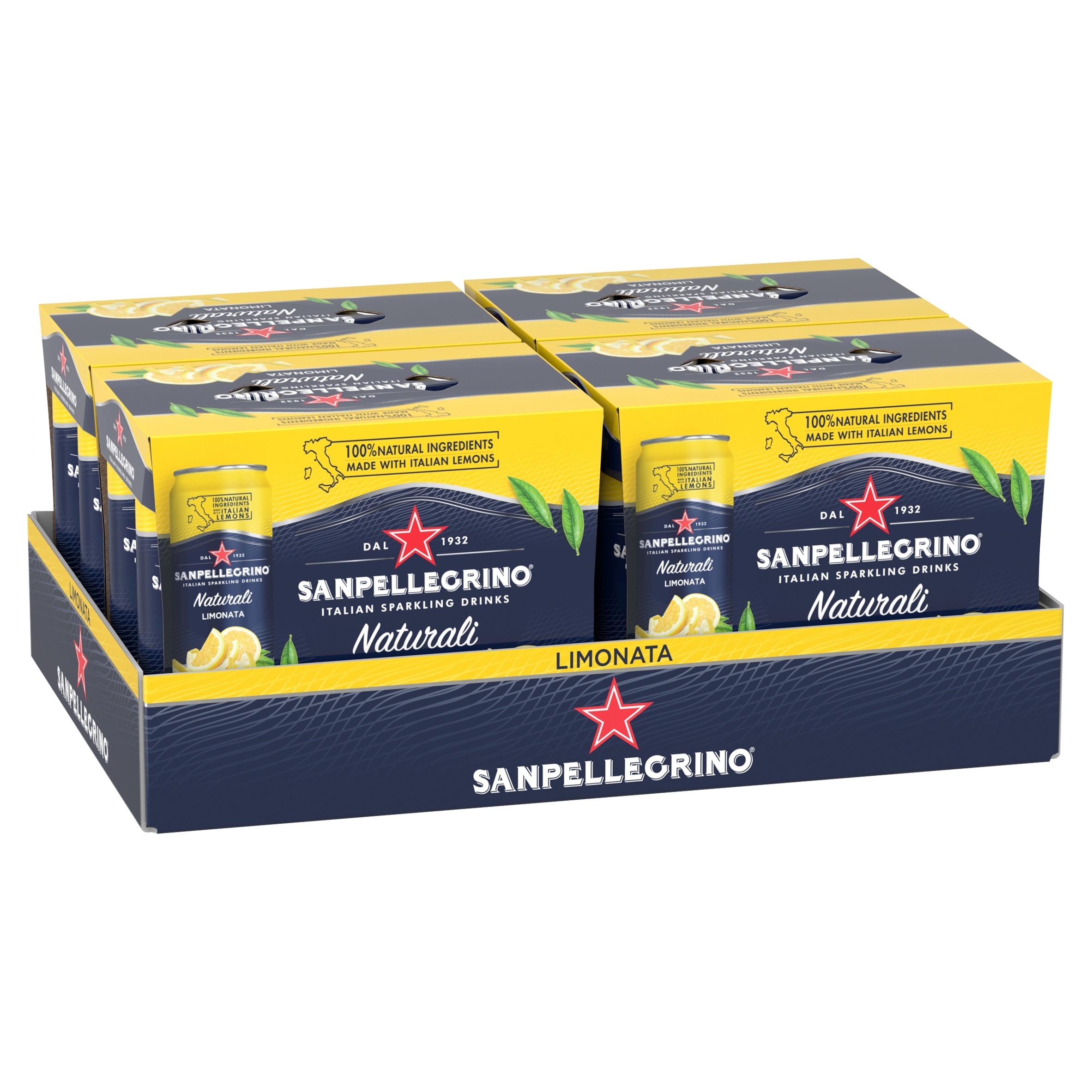 Levně Sycený nápoj Limonata San Pellegrino 6x330 ml