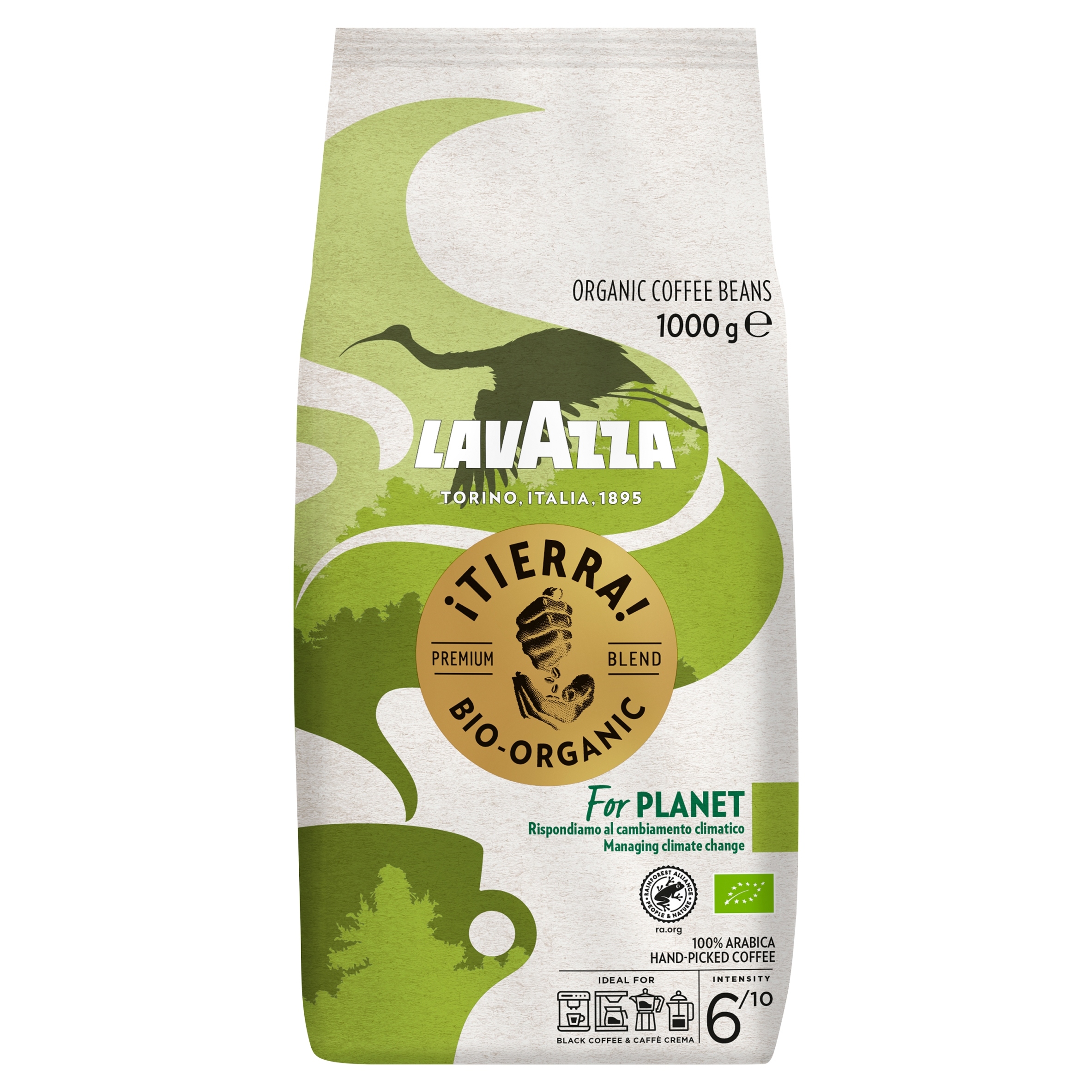 Kawa ziarnista Arabica Lavazza Tierra Bio Organic 1000 g